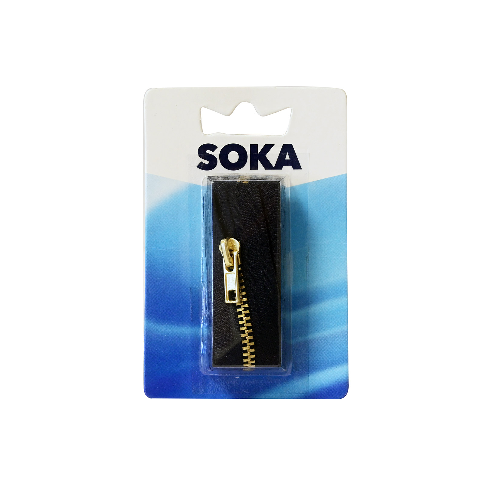 Soka Ν161 φερμουάρ μεταλλικά μπλε 18 εκ εικόνα 1