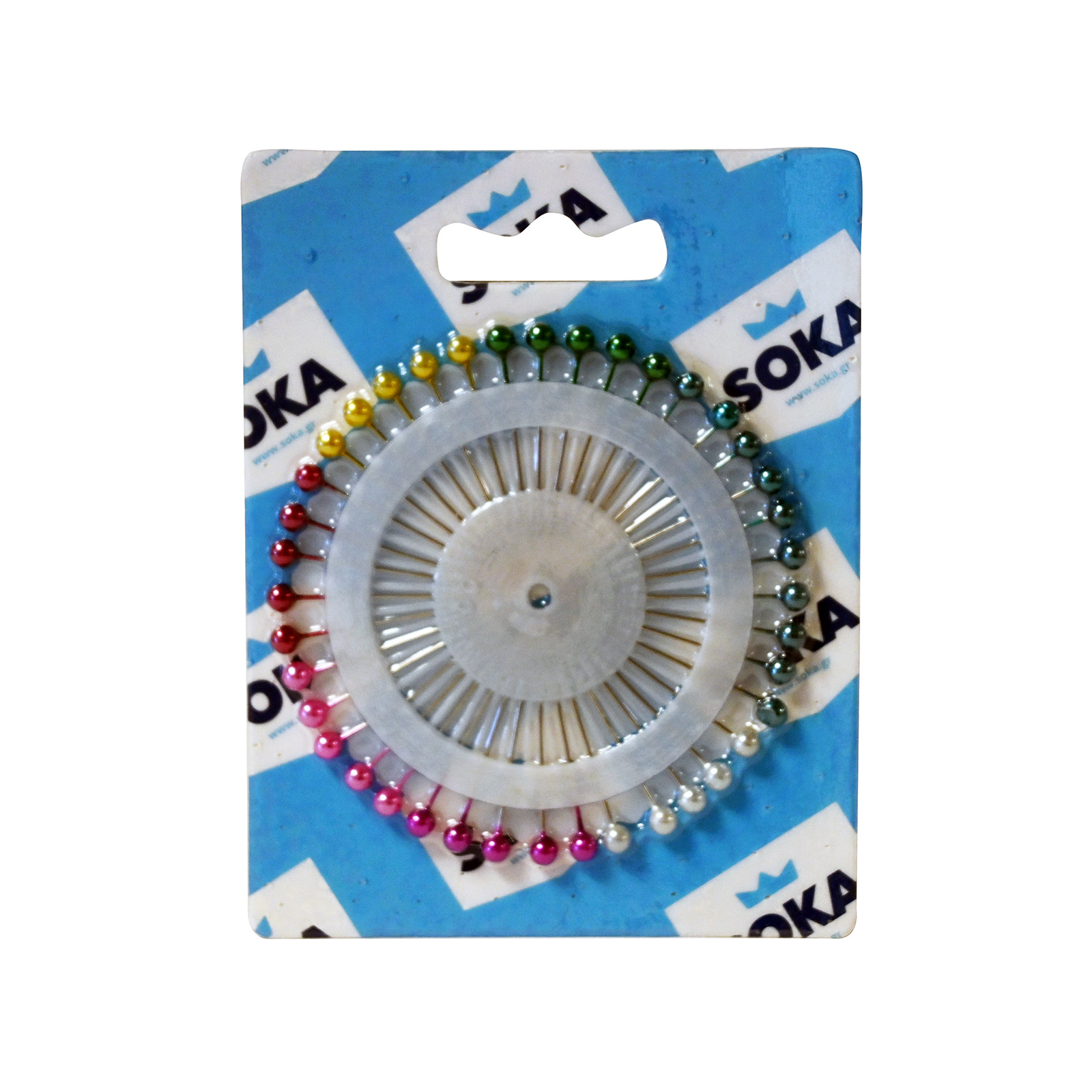 Soka καρφίτσες πλαστικές με κεφάλι 36τεμ εικόνα 1