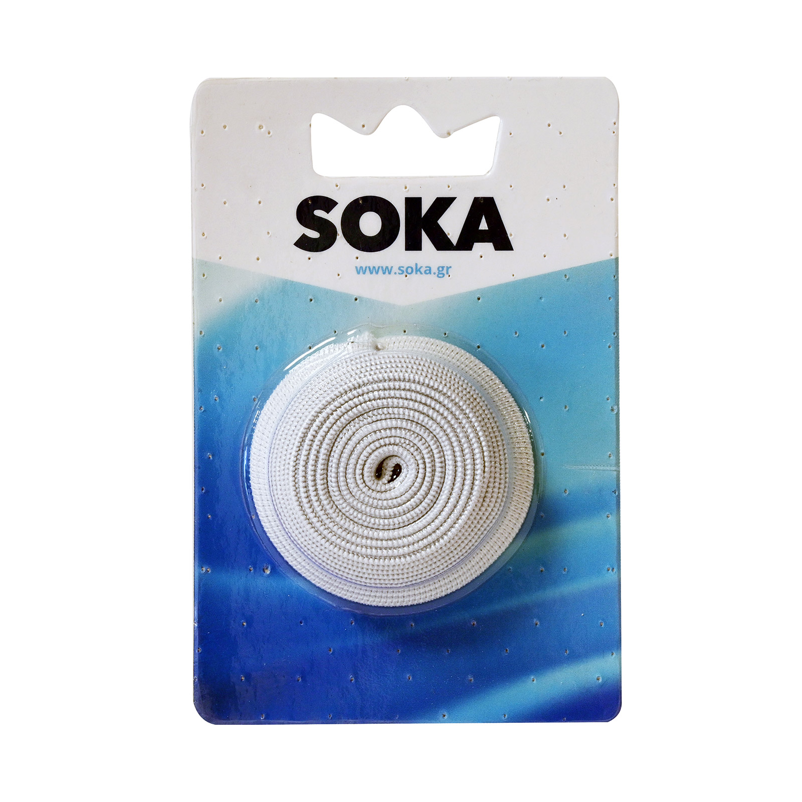 Soka λάστιχο υφασμάτων λευκό - πλακέ εικόνα 1