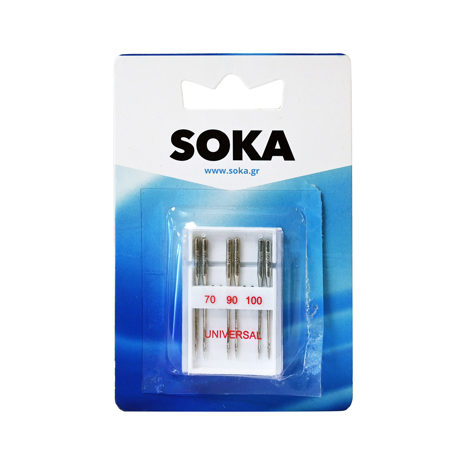 Soka Ν70- 100 βελόνες μηχανής 6τεμ εικόνα 1