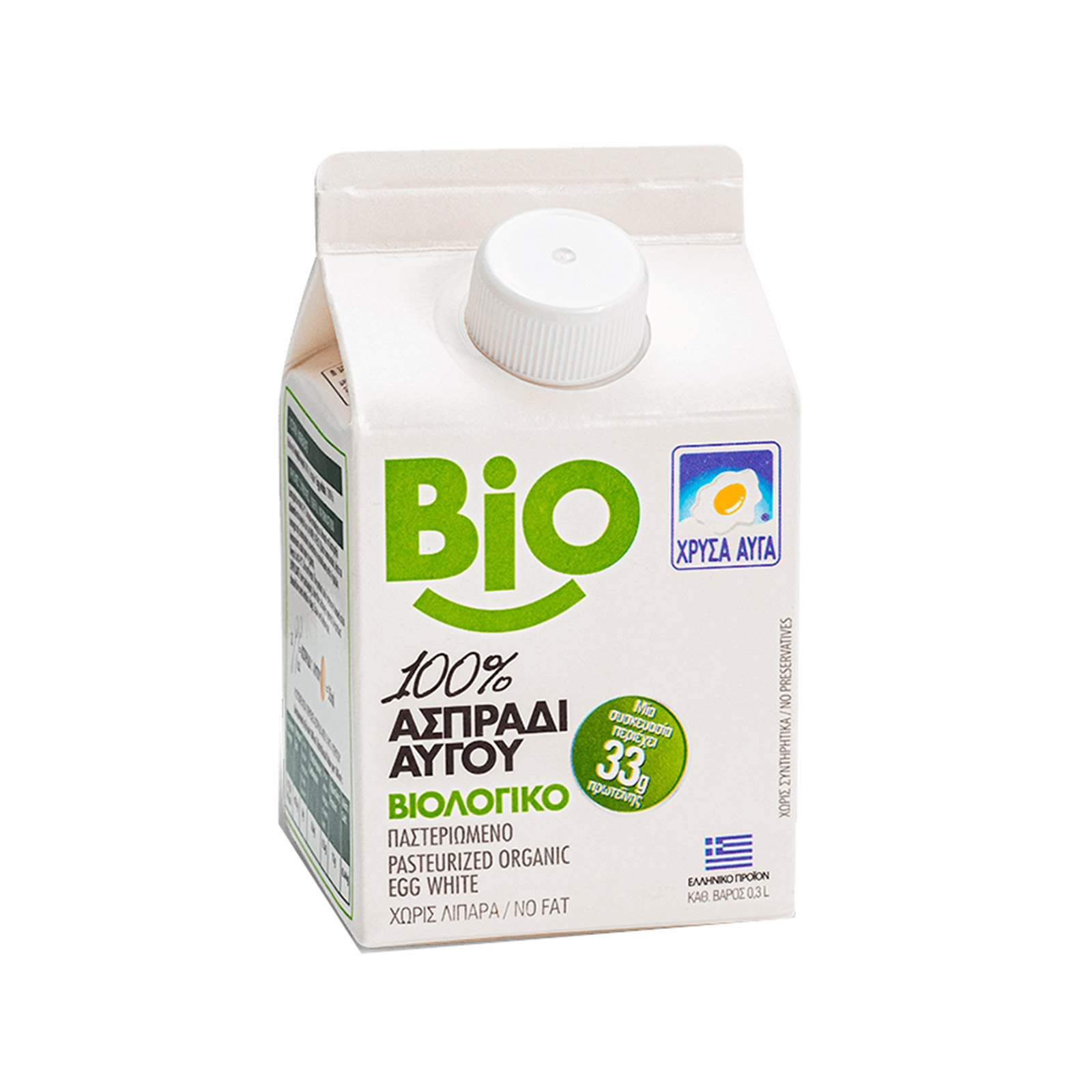 Χρυσά Αυγά ασπράδι αυγού παστεριωμένο 0.3lt εικόνα 1