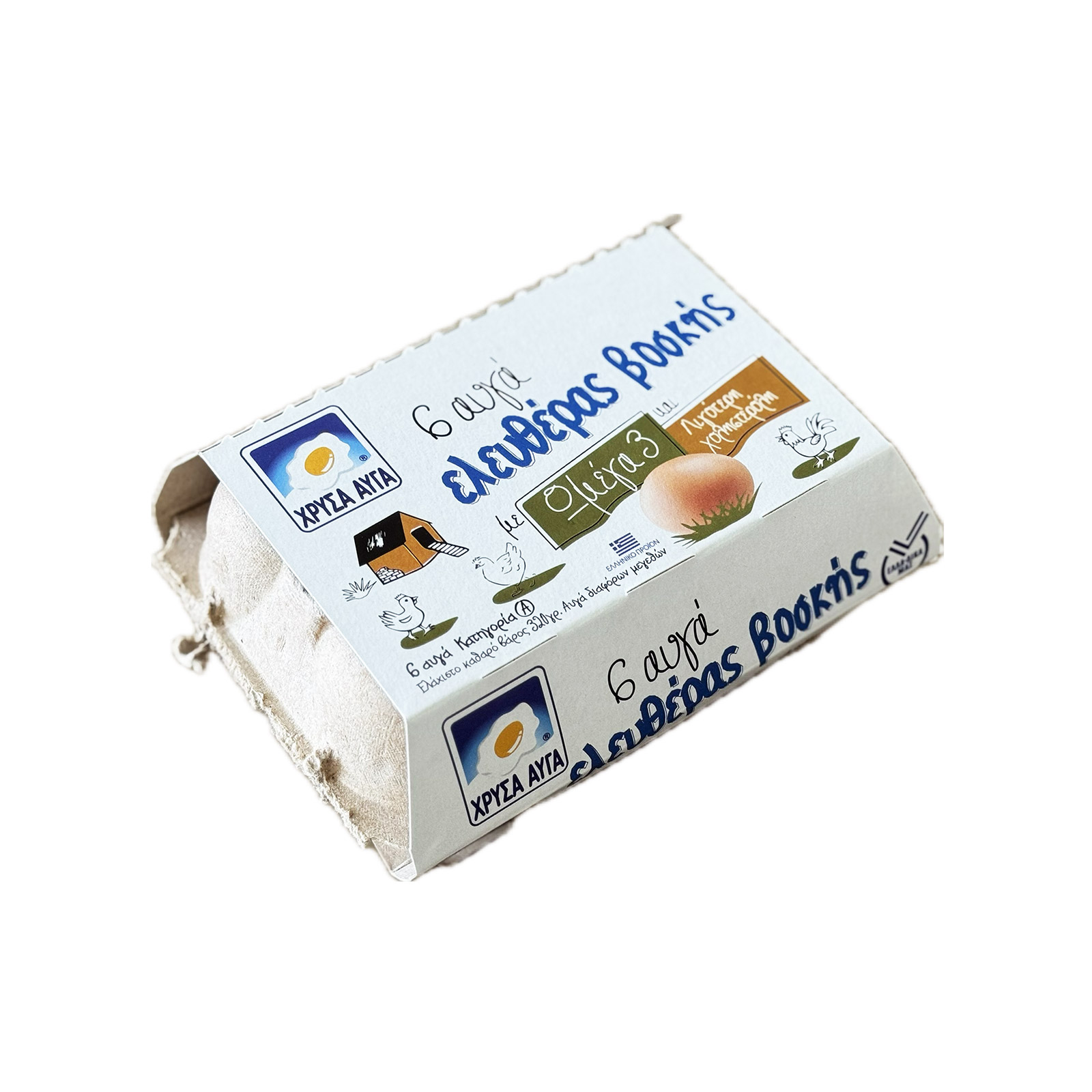 Χρυσά Αυγά αυγά ελευθέρας βοσκής κατηγορία Α 6τεμ εικόνα 1