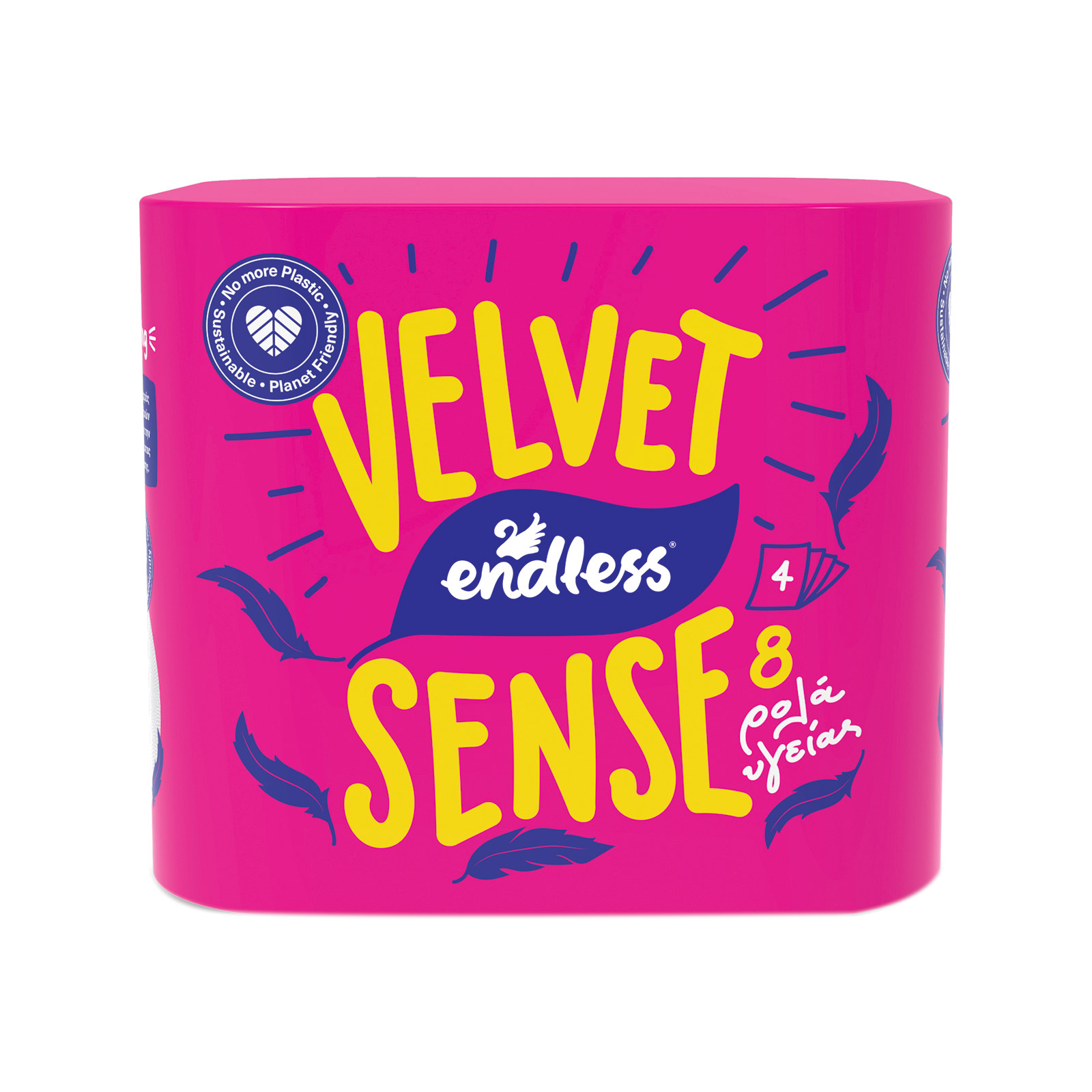 Endless Velvet sense ρολό χαρτί υγείας 4φυλλο 8x105g εικόνα 1
