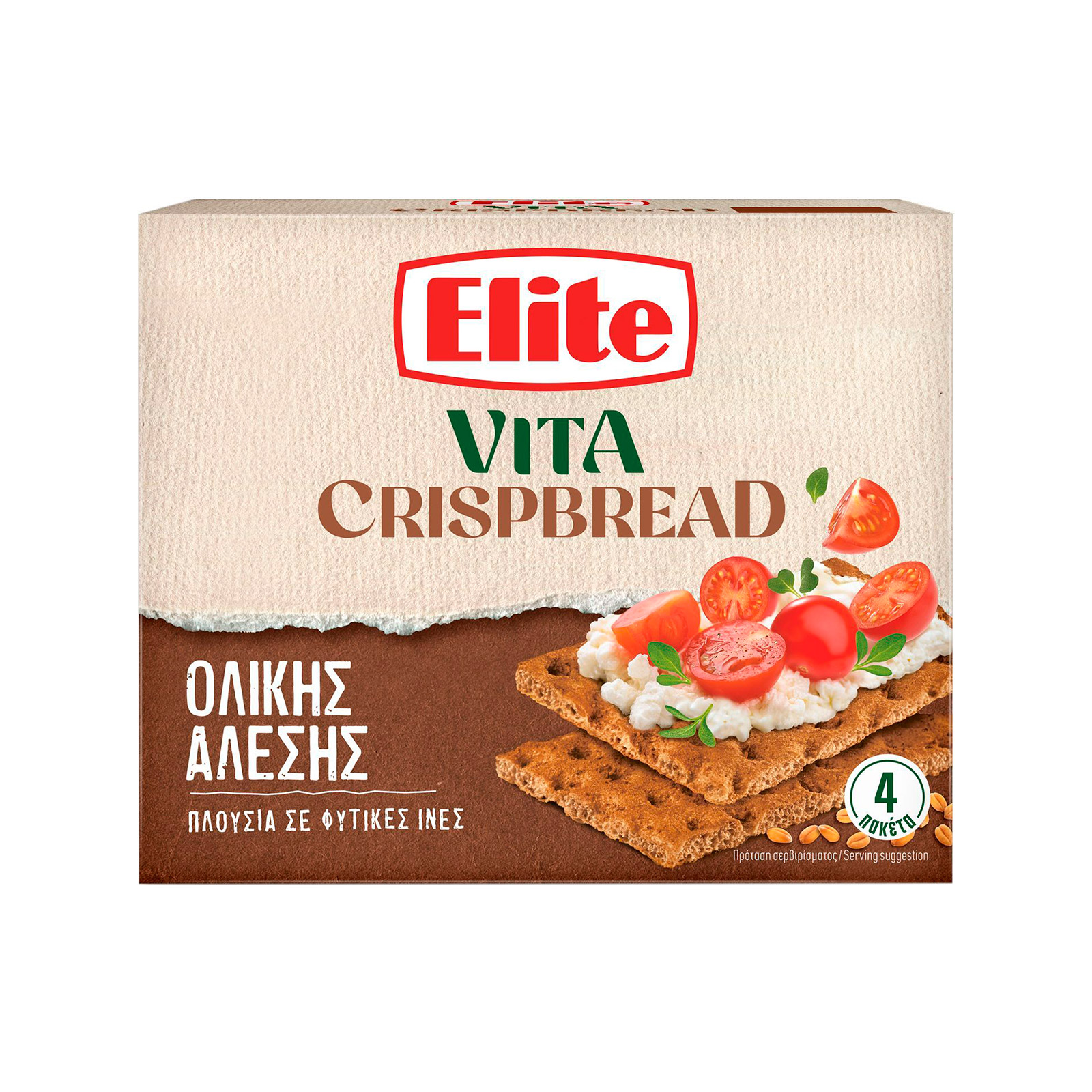 Elite Vita crisbreads ολικής άλεσης 240g εικόνα 1