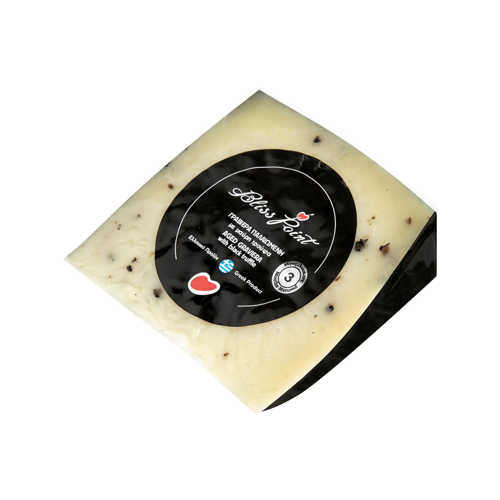 Bliss Point τυρί γραβιέρα παλαιωμένη με μαύρη τρούφα 125g εικόνα 1