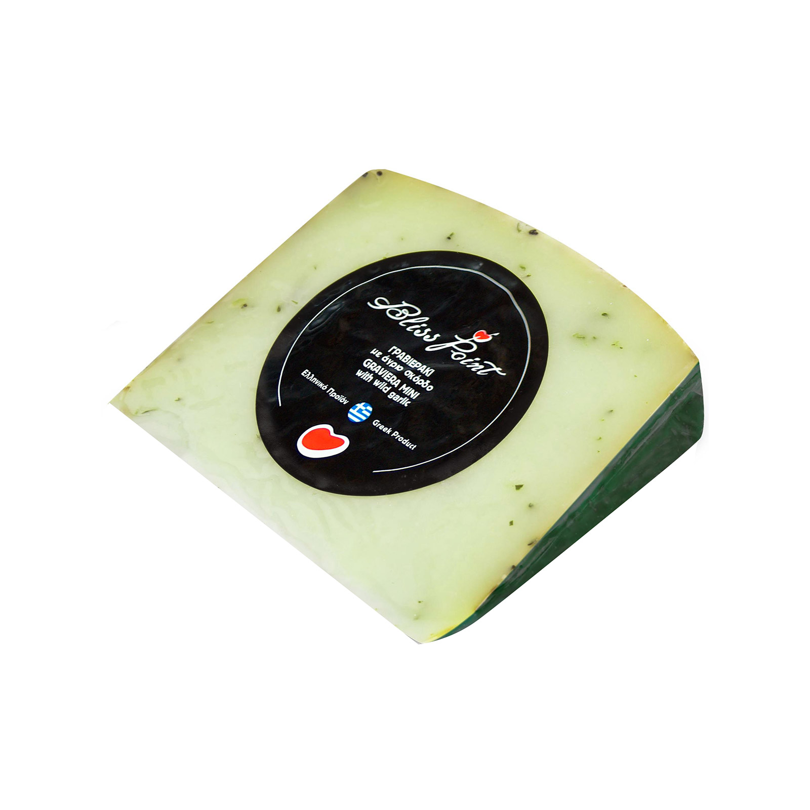 Bliss Point τυρί γραβιέρα παλαιωμένη με άγριο σκόρδο 5 μηνών 125g εικόνα 1