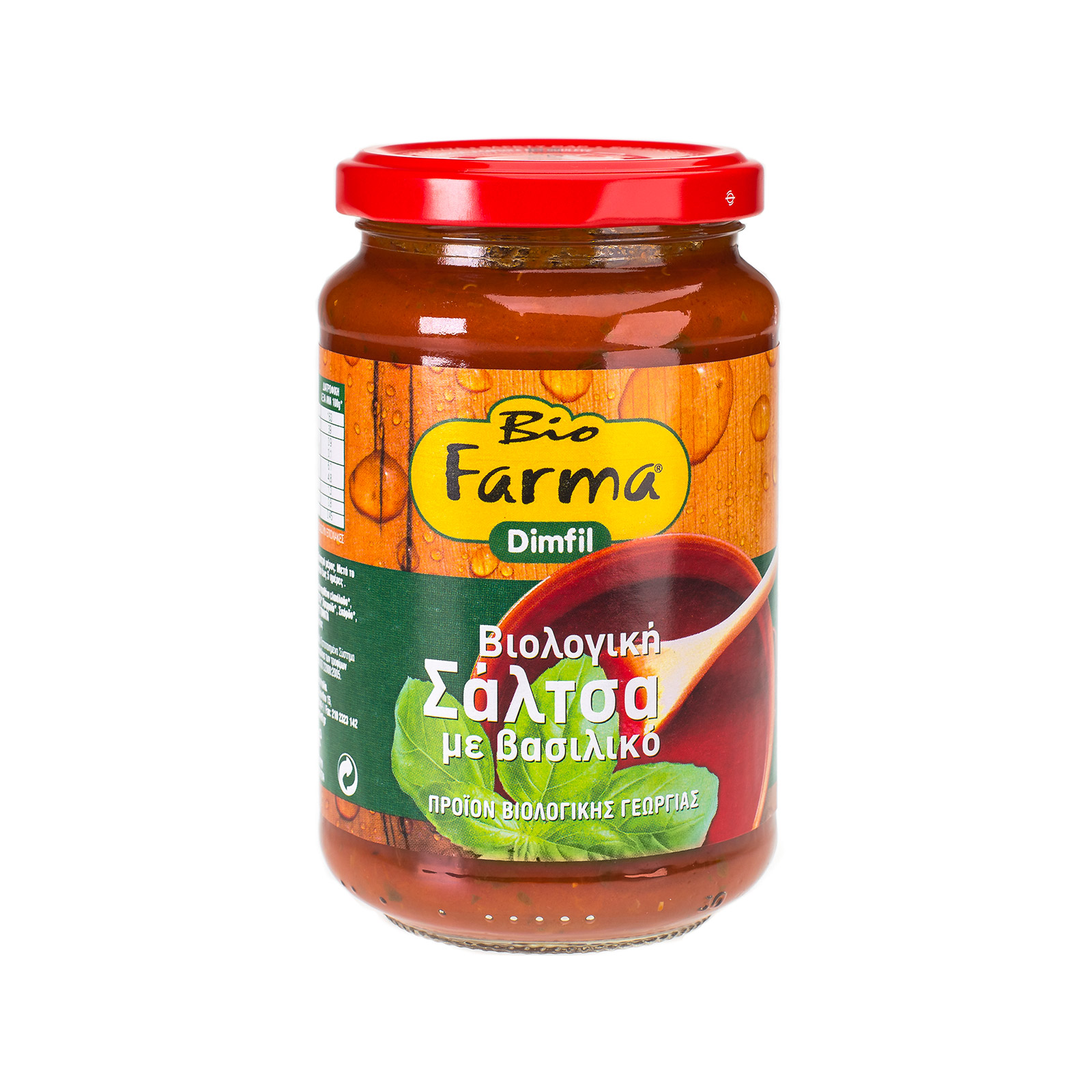 Bio Farma Dimfil σάλτσα έτοιμη με βασιλικό 350g εικόνα 1