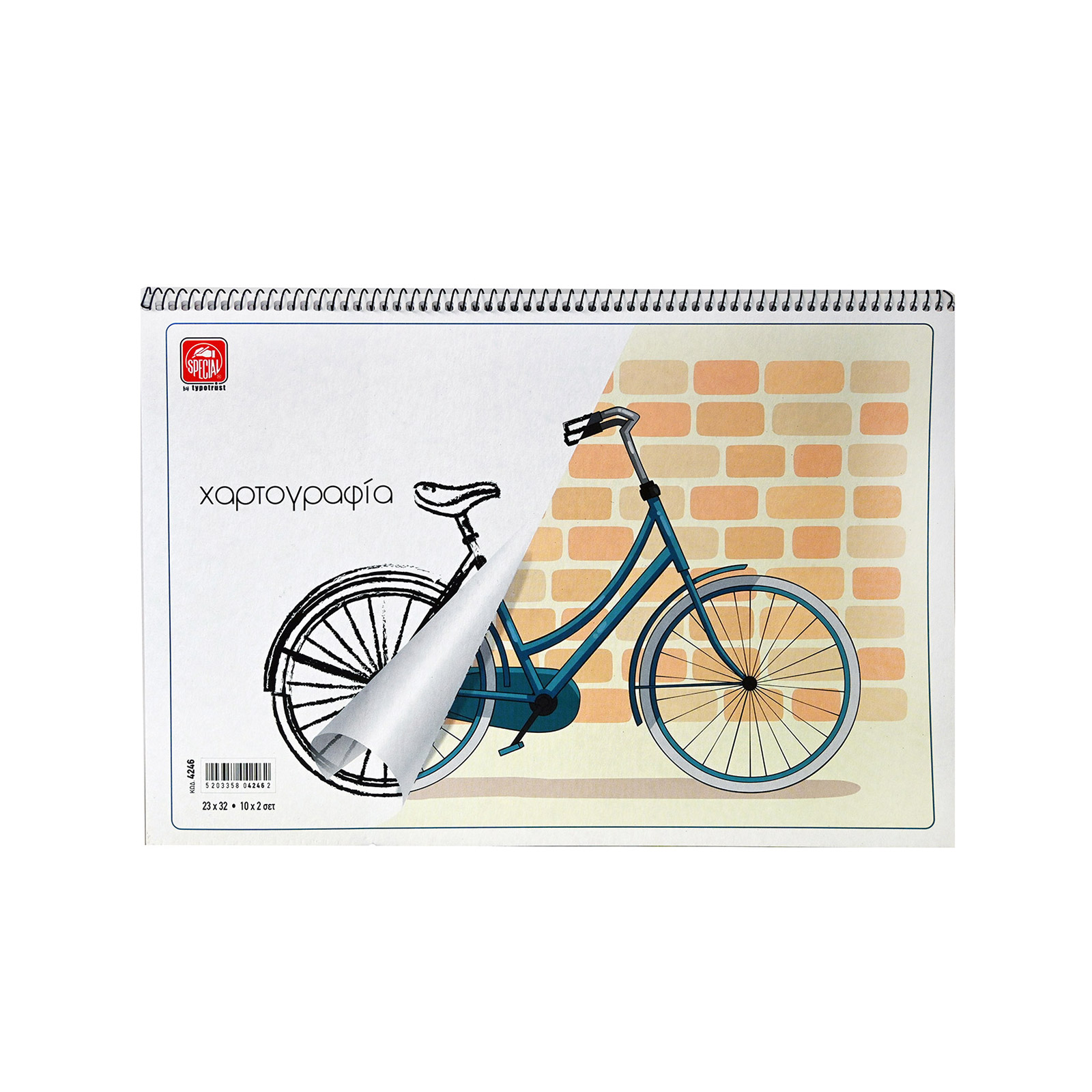 Τυποτράστ Special μπλοκ χαρτογραφίας σπιράλ 20 φύλλα εικόνα 1