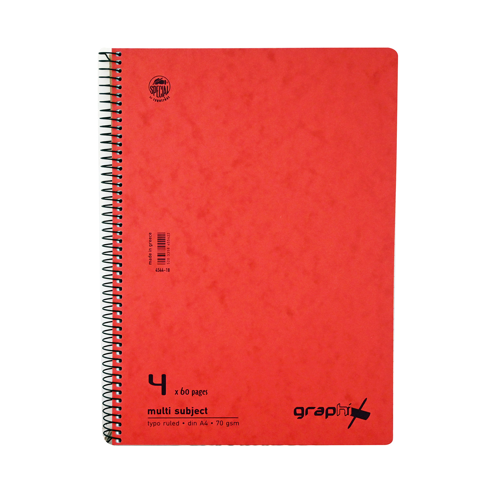Graphix τετράδιο σπιράλ κόκκινο graphix εικόνα 1