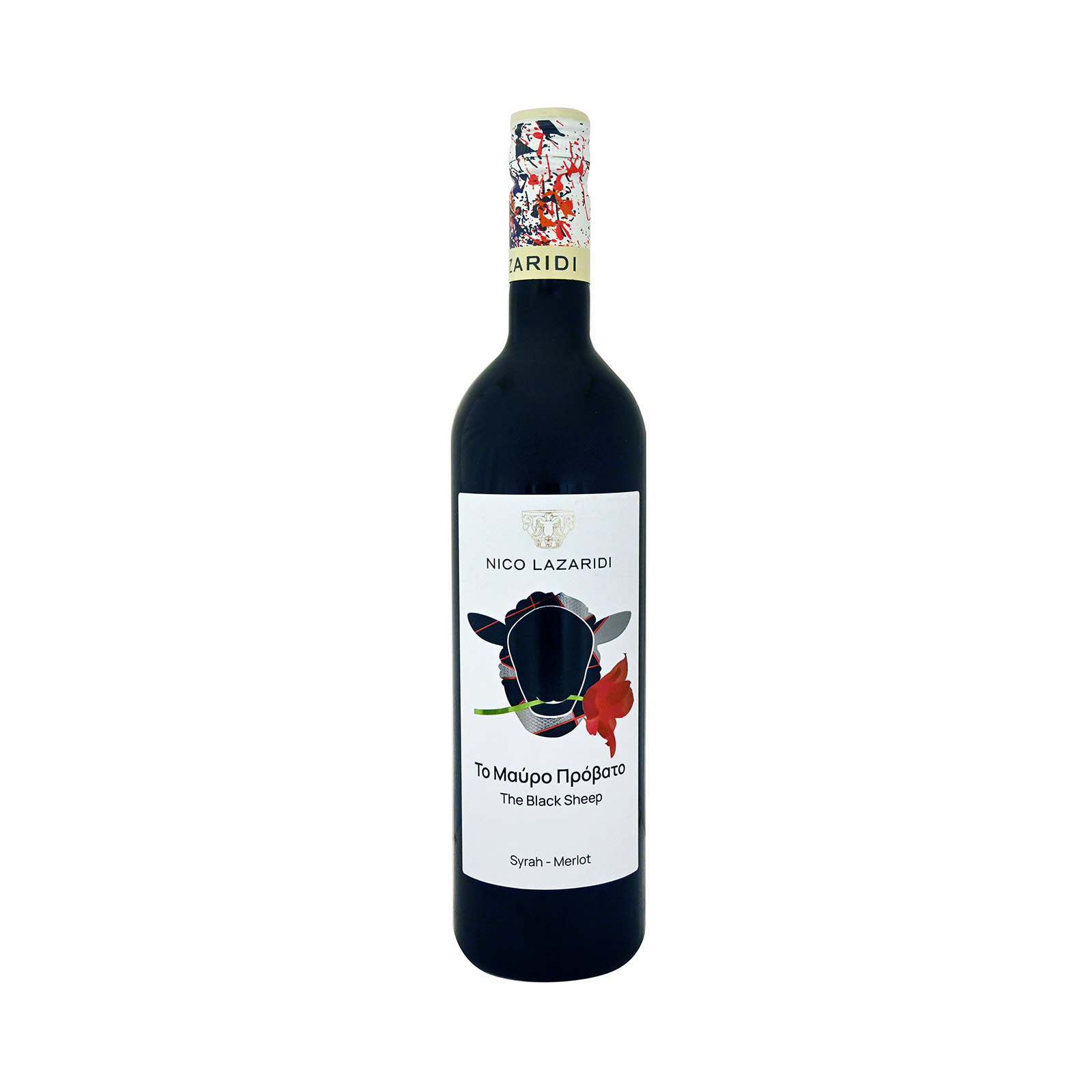 Nico Lazaridi Το μαύρο πρόβατο κρασί ερυθρό ξηρό syrah - merlot 750ml εικόνα 1