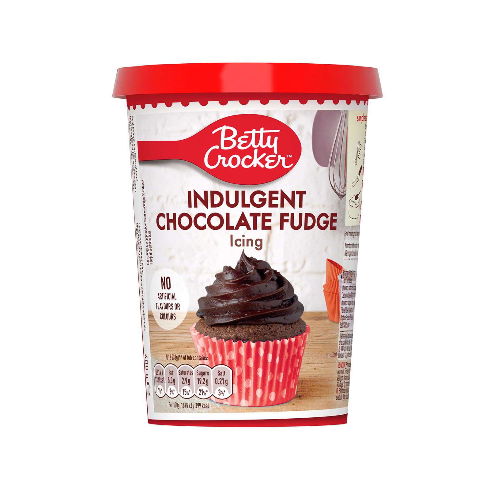 Betty Crocker Ready-Made Frosting With Cocoa 400g image 1