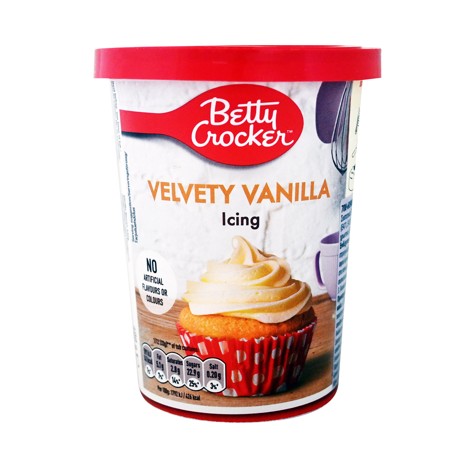 Betty Crocker γλάσο έτοιμο με άρωμα βανίλια 400g εικόνα 1
