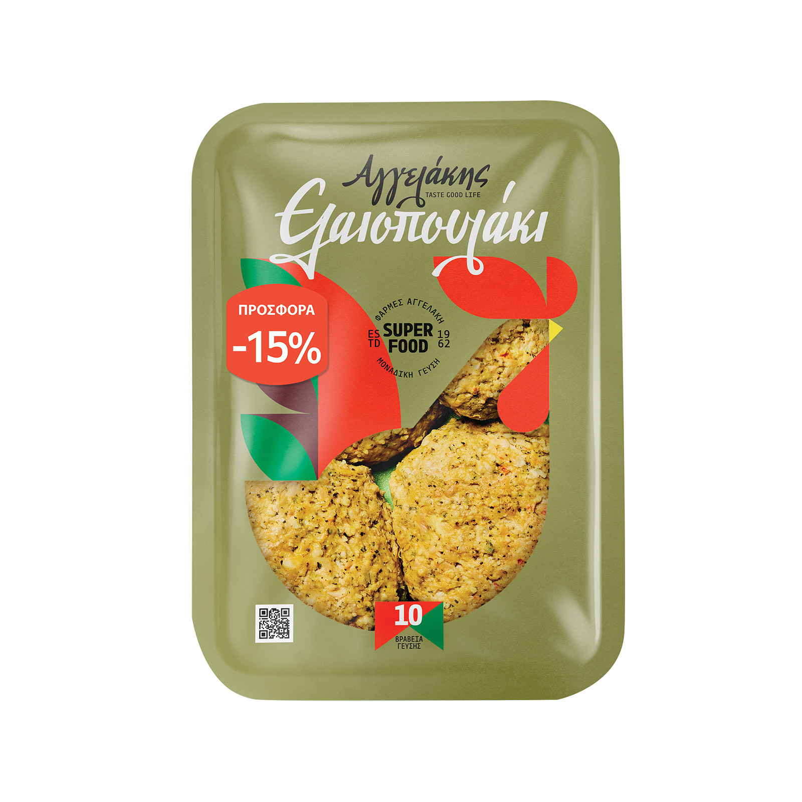 Αγγελάκης Ελαιοπουλάκι μπιφτέκι κοτόπουλου με βρώμη -15% φθηνότερα εικόνα 1