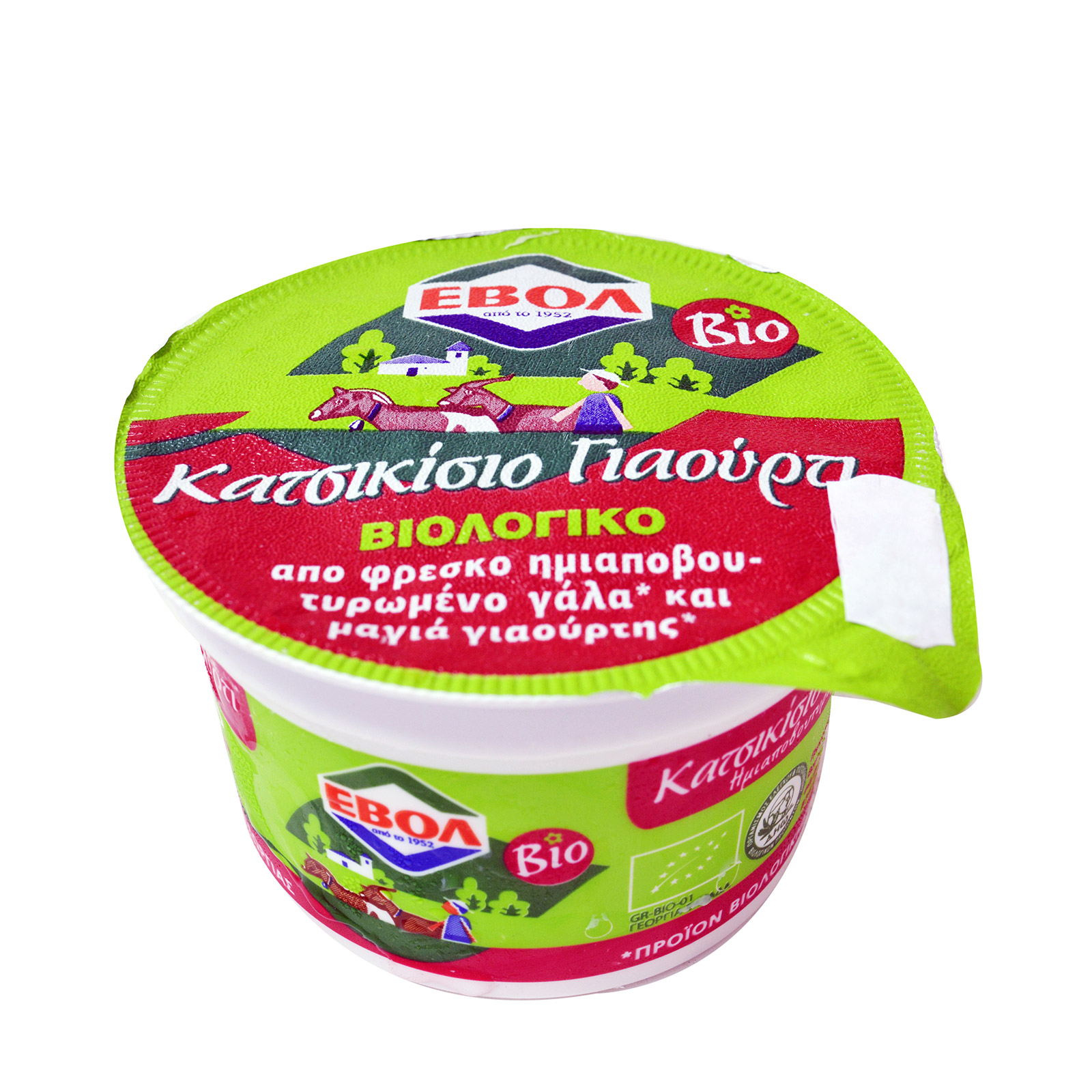 Εβόλ γιαούρτι κατσικίσιο ημιαποβουτυρωμένο 3,5% λιπαρά 190g εικόνα 1