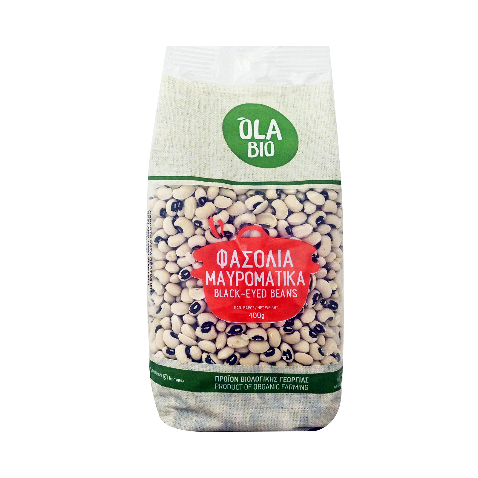 Ola Bio φασόλια μαυρομάτικα 400g εικόνα 1