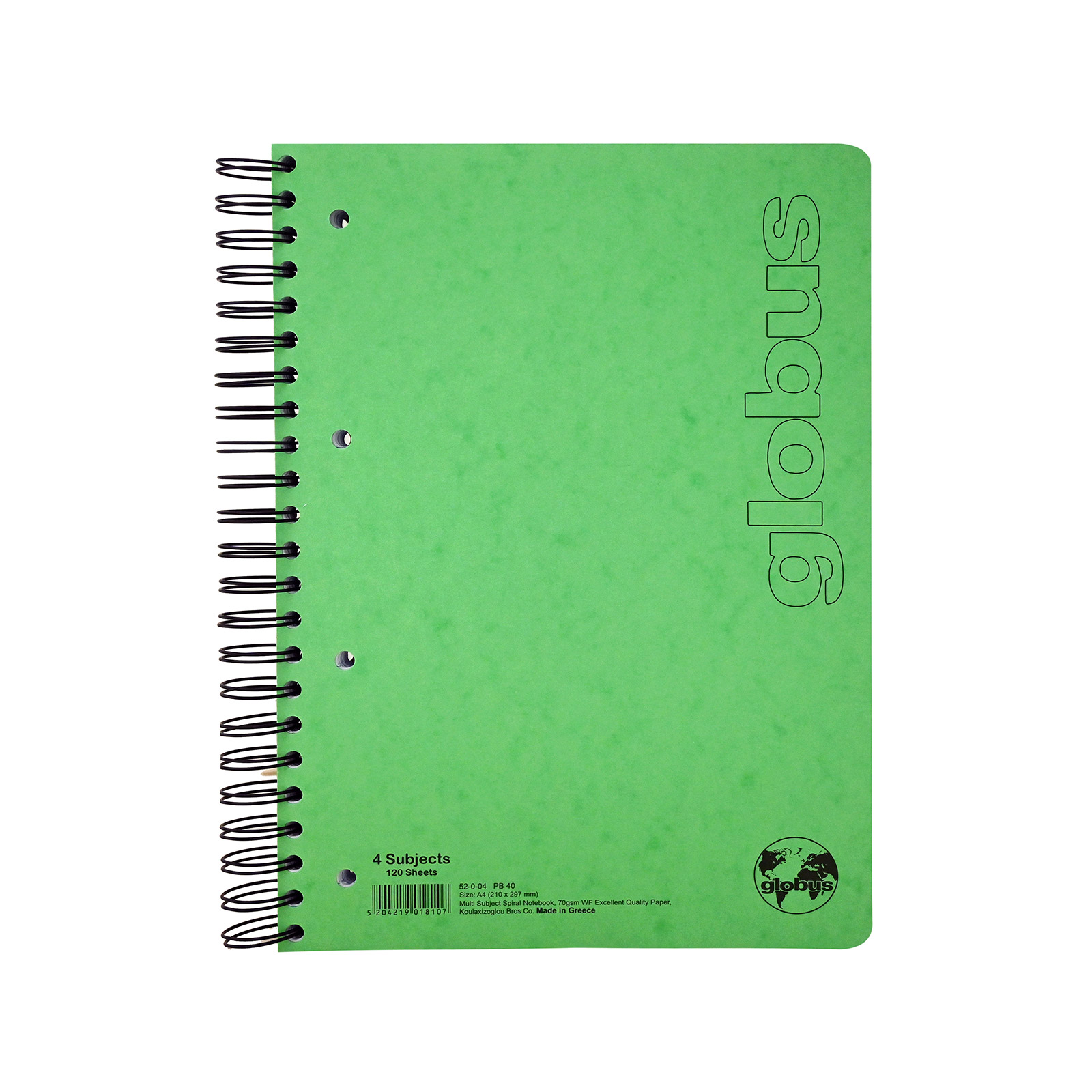 Globus τετράδιο σπιράλ πράσινο globus εικόνα 1