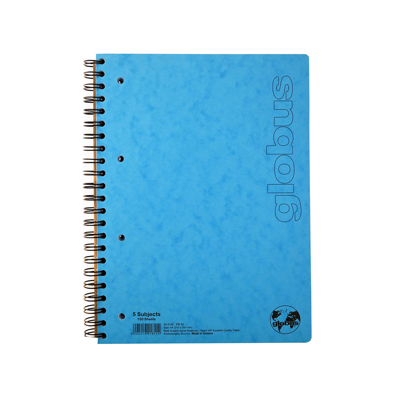 Globus τετράδιο σπιράλ μπλε globus εικόνα 1