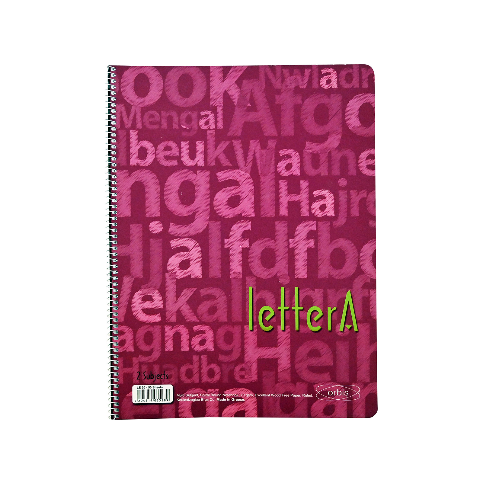 Orbis A4 τετράδιο σπιράλ ροζ orbis εικόνα 1
