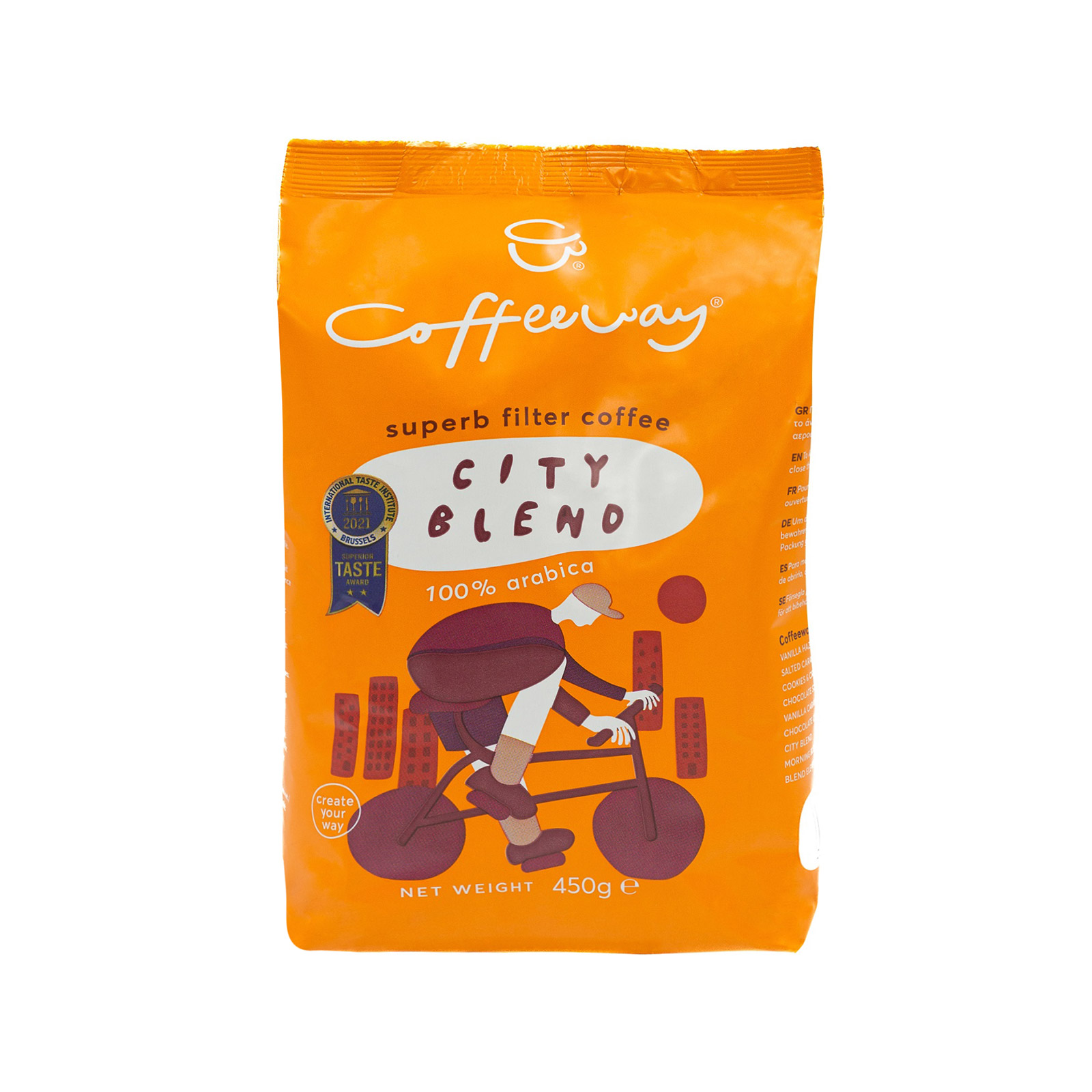 Coffeeway καφές φίλτρου city blend 450g εικόνα 1