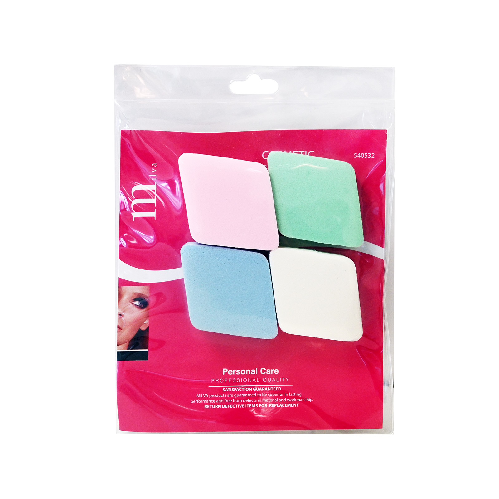 Milva 540532 σφουγγαράκι προσωπου 4τεμ εικόνα 1