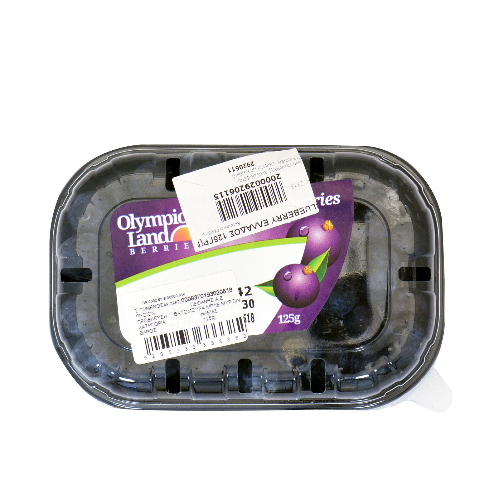 Olympic Land blueberry (μύρτιλο) τυποποιημένο 125g εικόνα 1