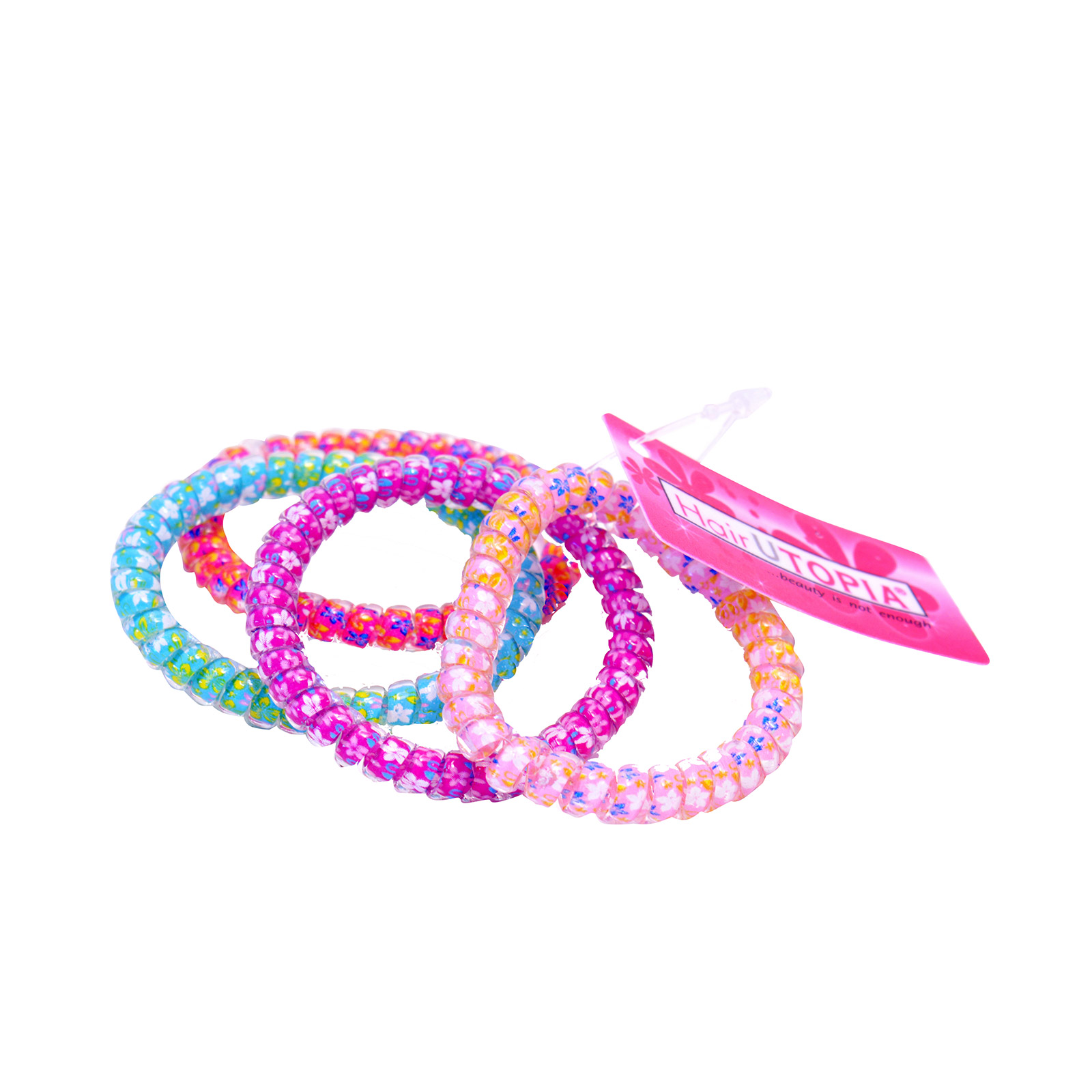 Hairutopia Ετ- 8763 λαστιχάκια μαλλιών πολύχρωμο 4τεμ εικόνα 1