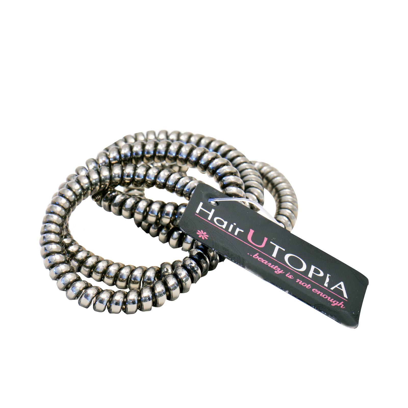 Hairutopia Ετ- 8766 λαστιχάκια μαλλιών γκρι 4τεμ εικόνα 1