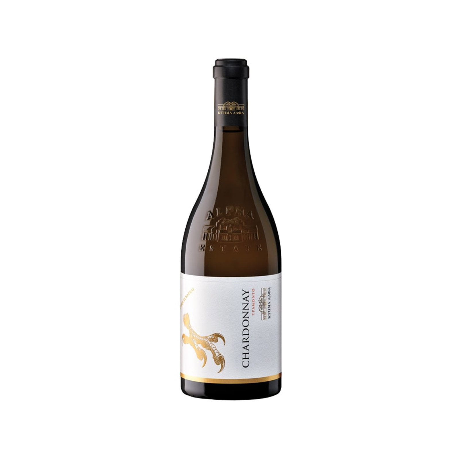 Κτήμα Άλφα Chardonnay οίνος λευκός ξηρός 750ml εικόνα 1