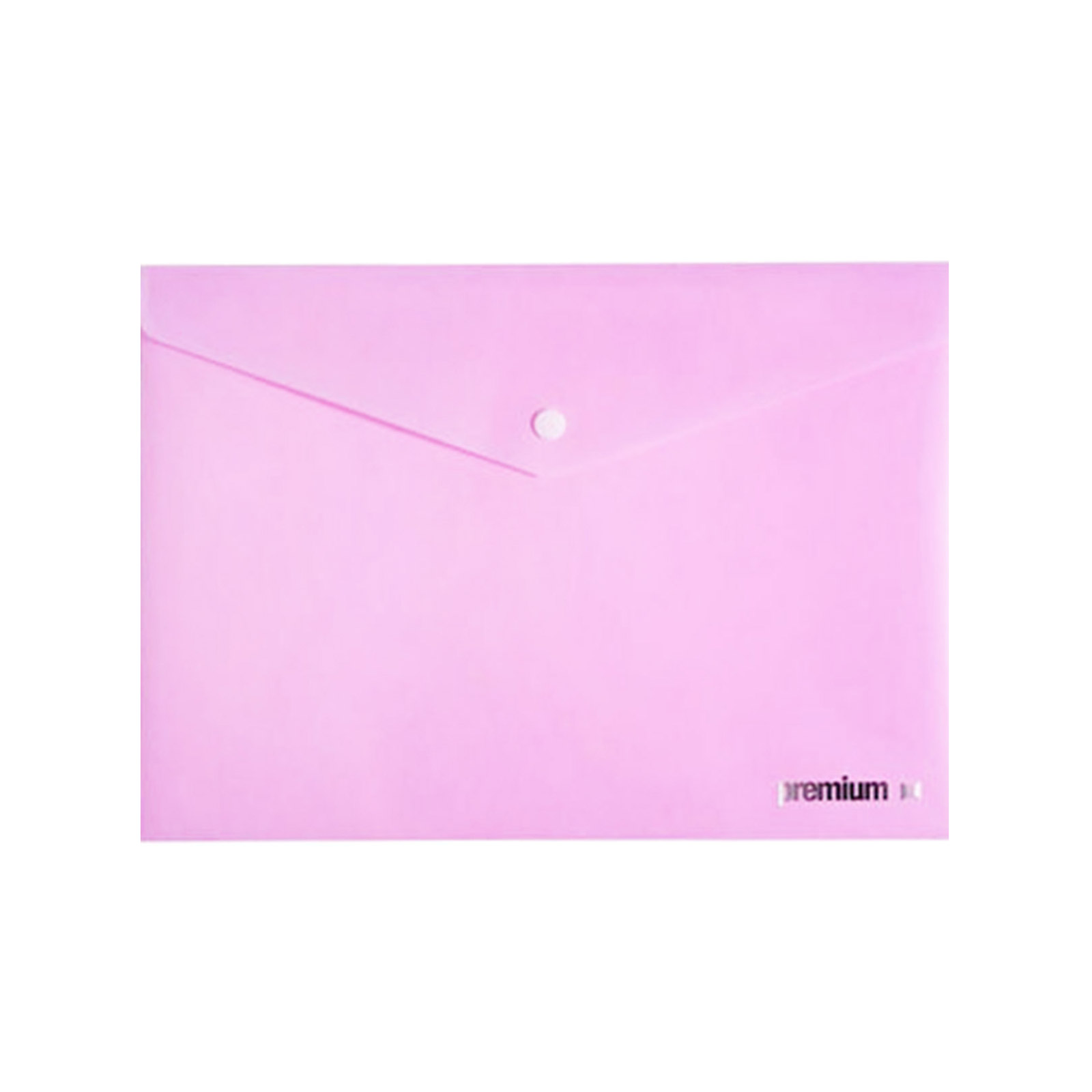 Premium Α4 φάκελος πλαστικός με κουμπί ροζ εικόνα 1