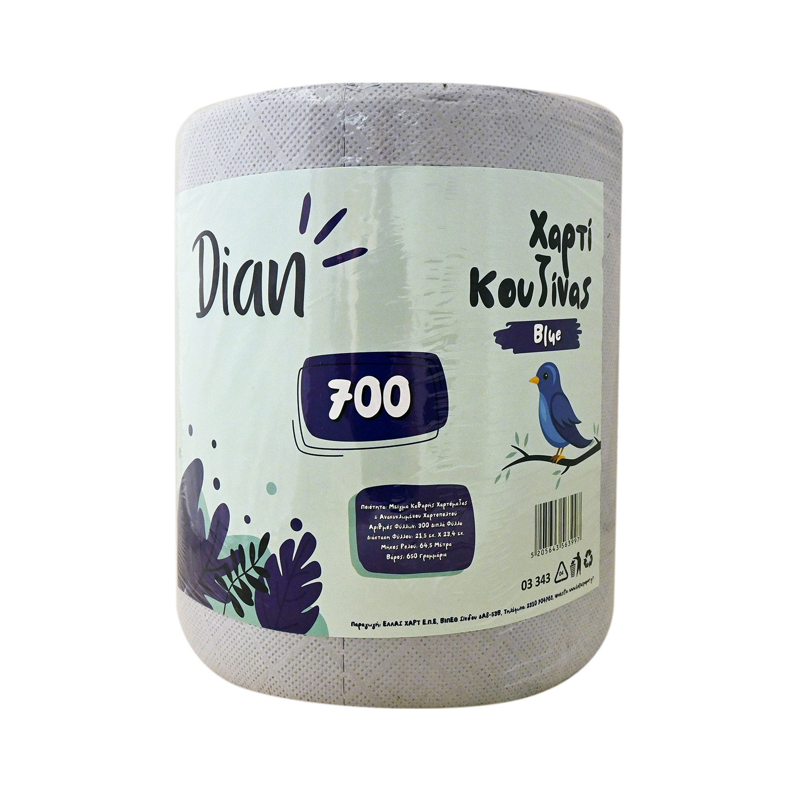 Dian ρολό χαρτί κουζίνας blue 650g εικόνα 1