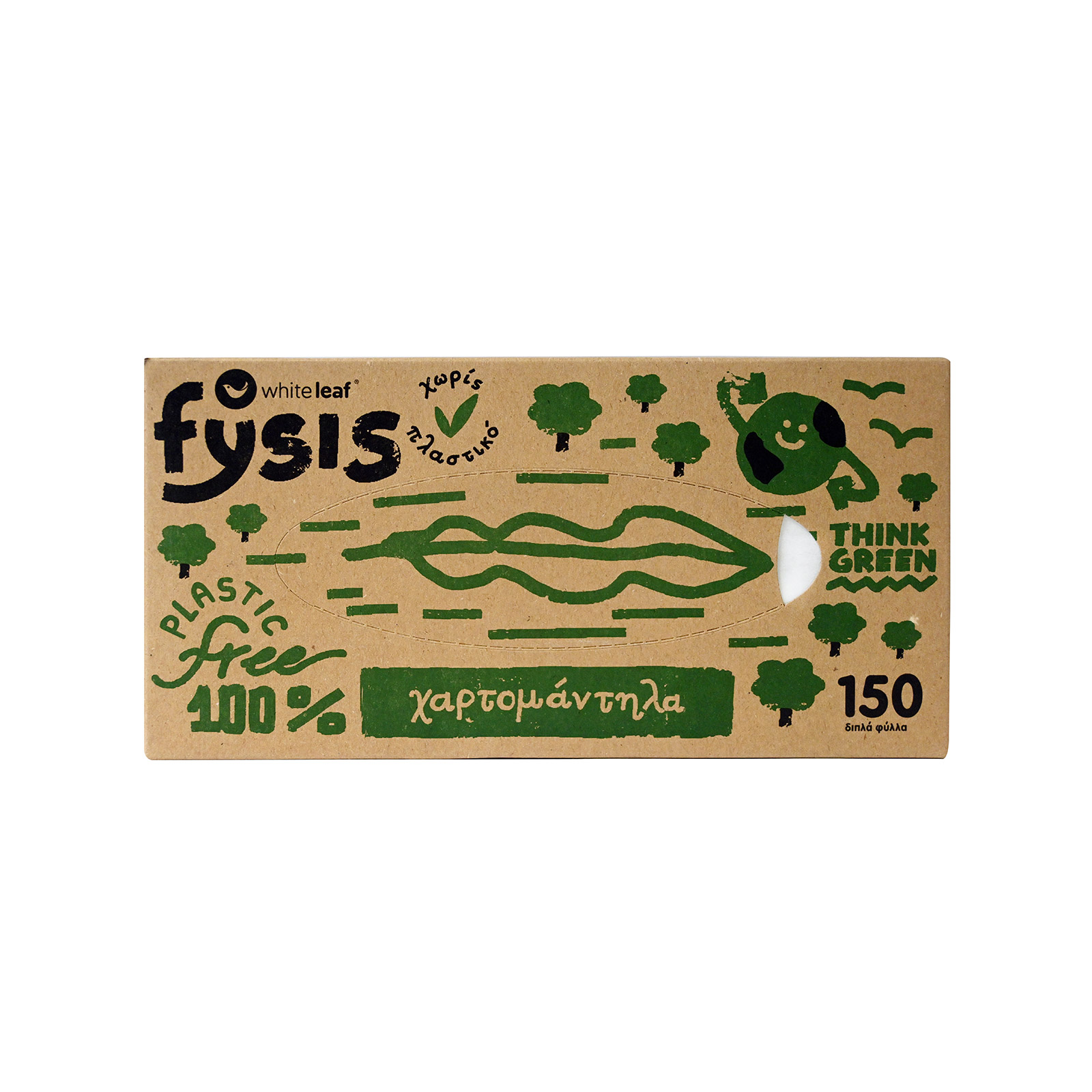 White Leaf χαρτομάντηλα 150 διπλα φύλλα 192g εικόνα 1