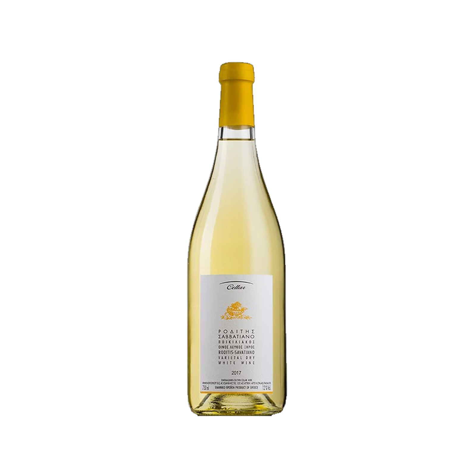 Cellar Ροδίτης Σαββατιανό ποικιλιακό οίνος ξηρός λευκός 750ml εικόνα 1
