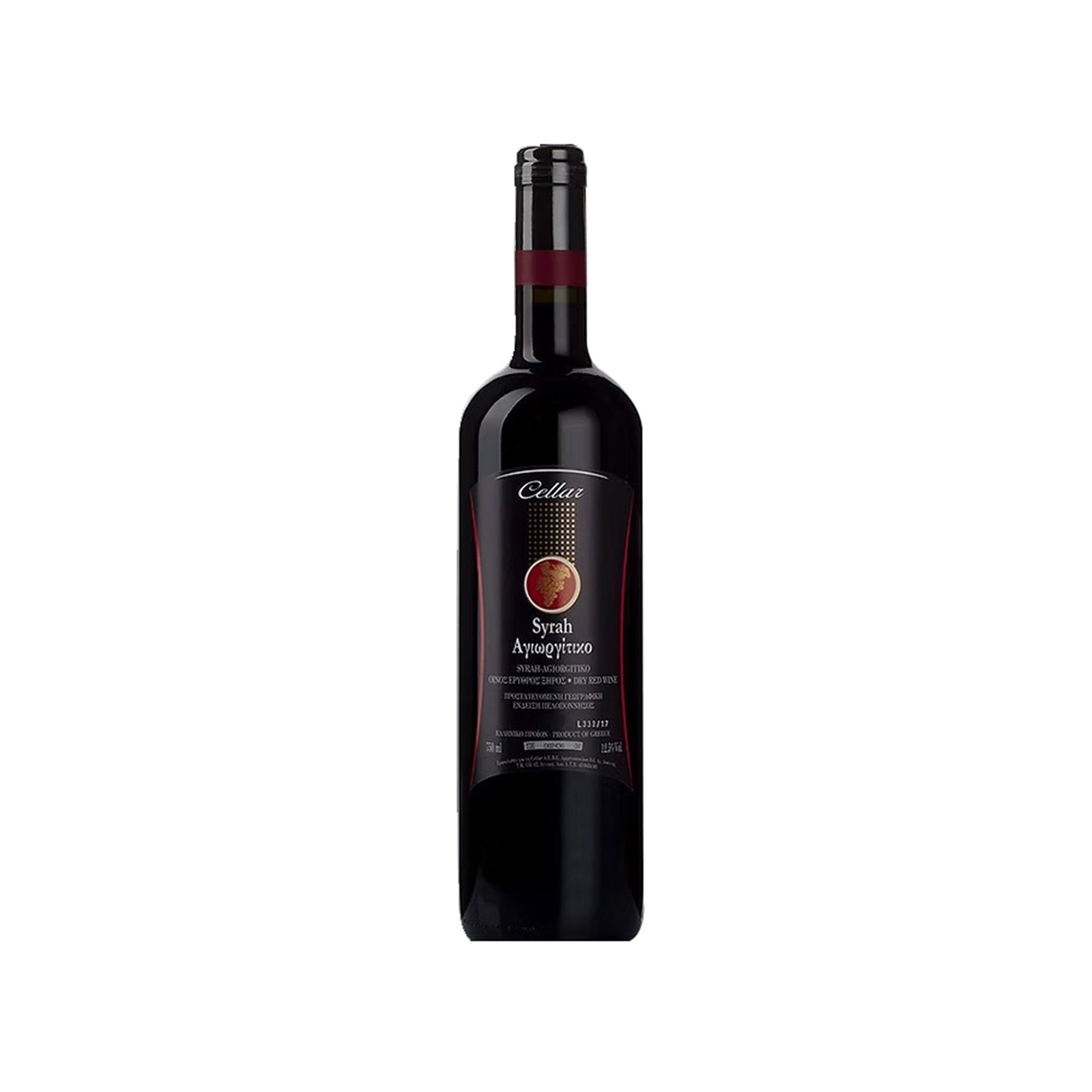Cellar Syrah Αγιωργίτικος οίνος ξηρός ερυθρός 750ml εικόνα 1