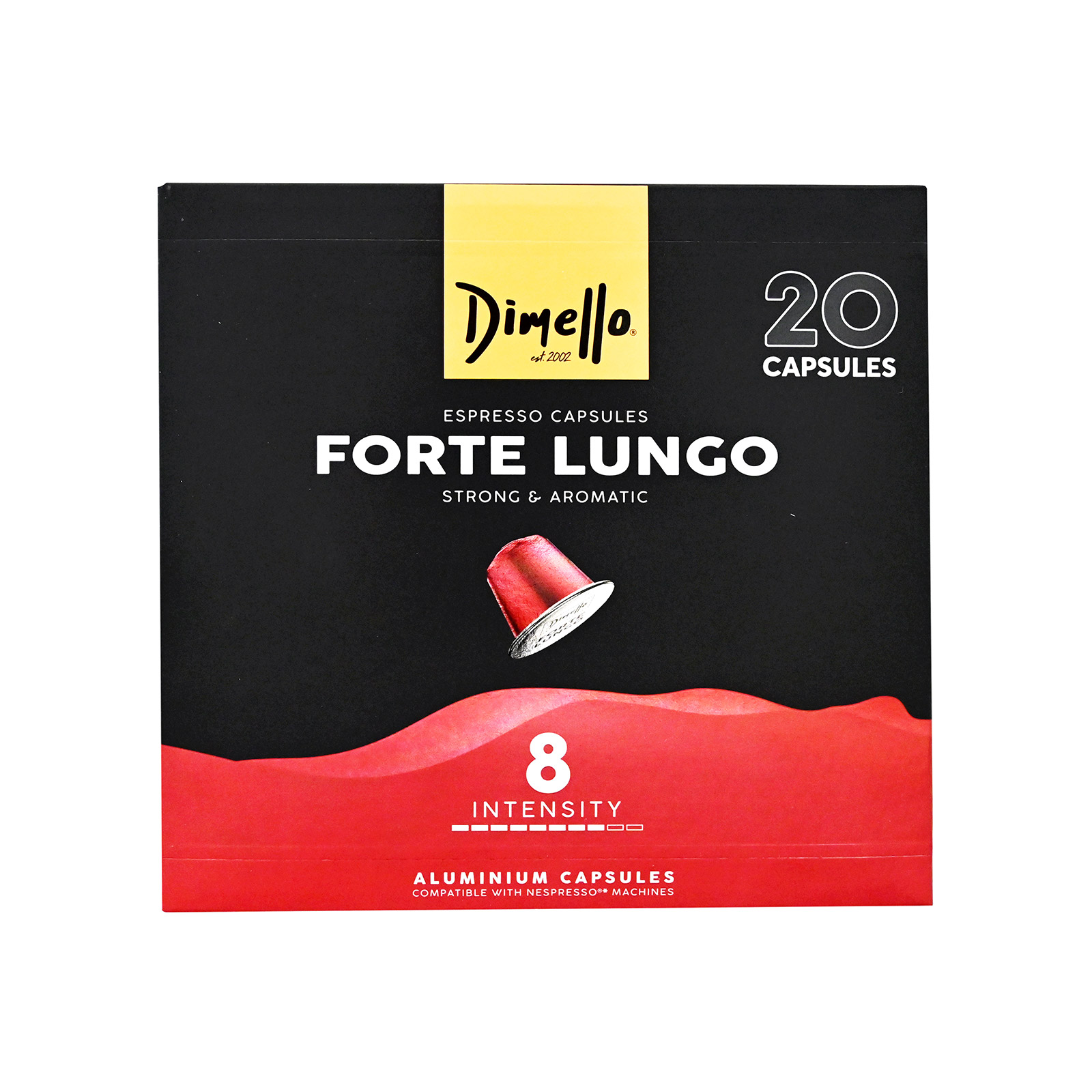 Dimello Forte Lungo καφές espresso σε κάψουλες 112g εικόνα 1