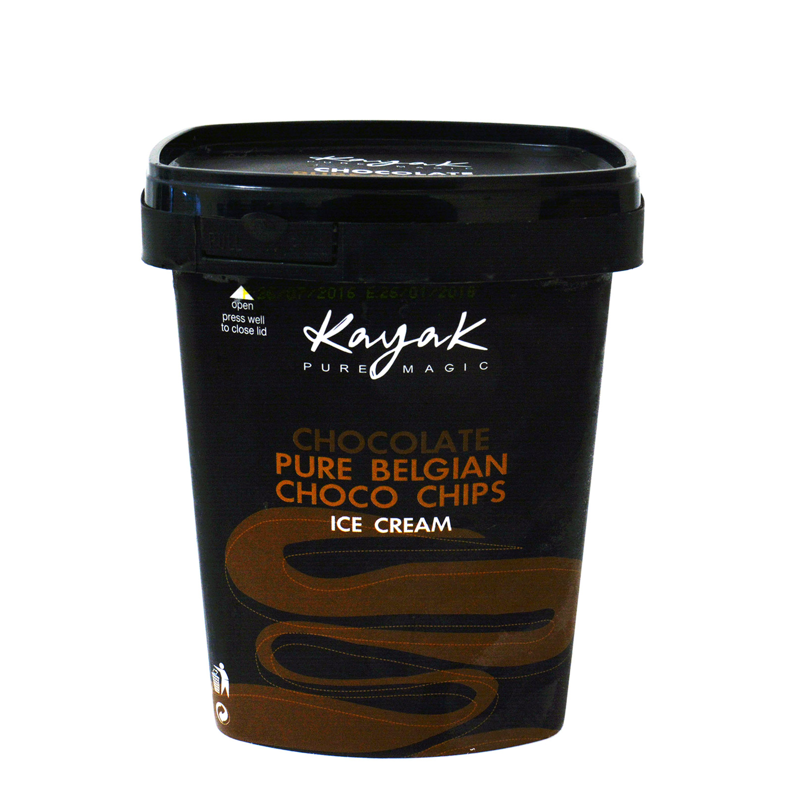 Kayak παγωτό οικογενειακό σοκολάτα βελγιου με κομματάκια σοκολάτας 0.45kg εικόνα 1