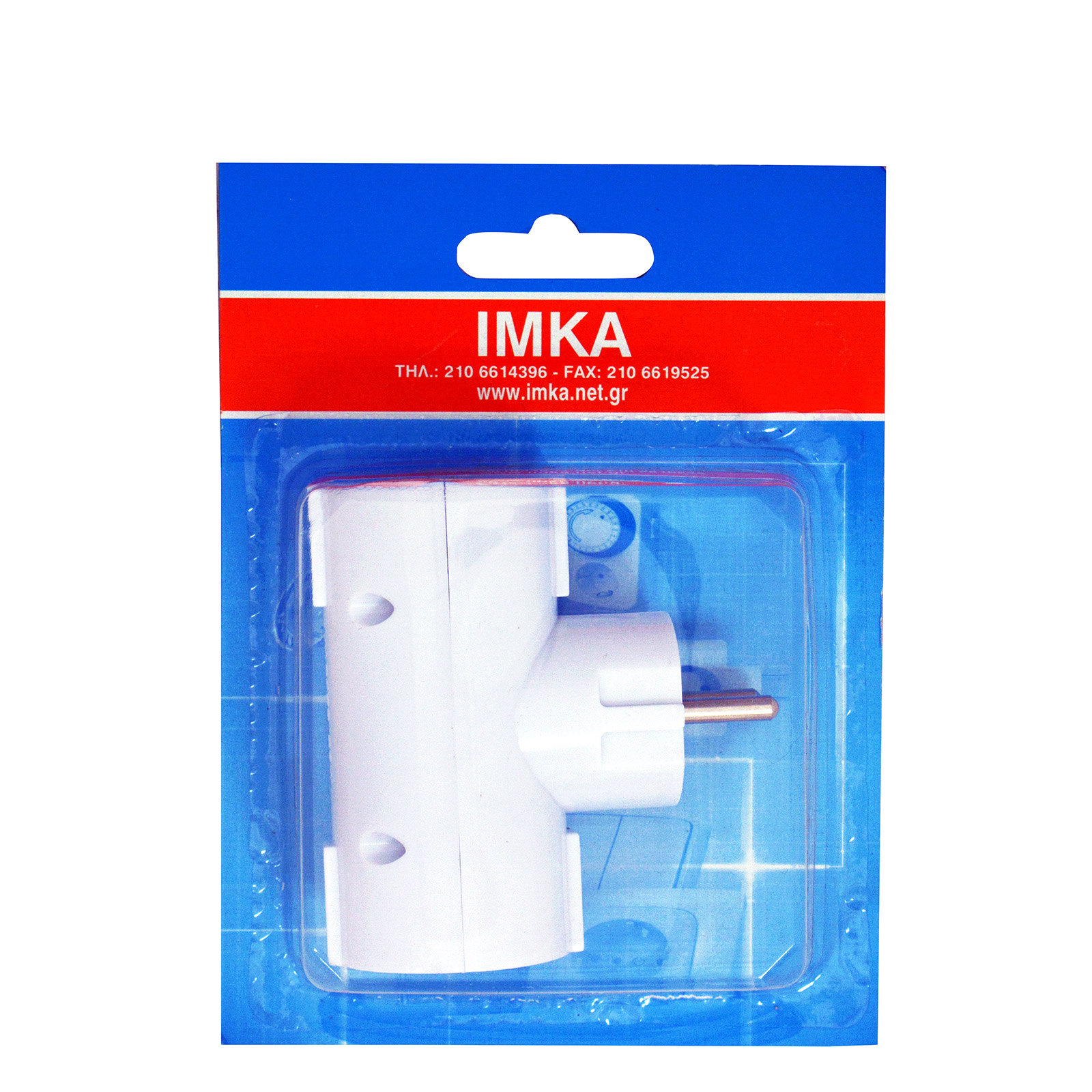 Ίμκα πολύπριζο λευκό 3 θέσεων εικόνα 1