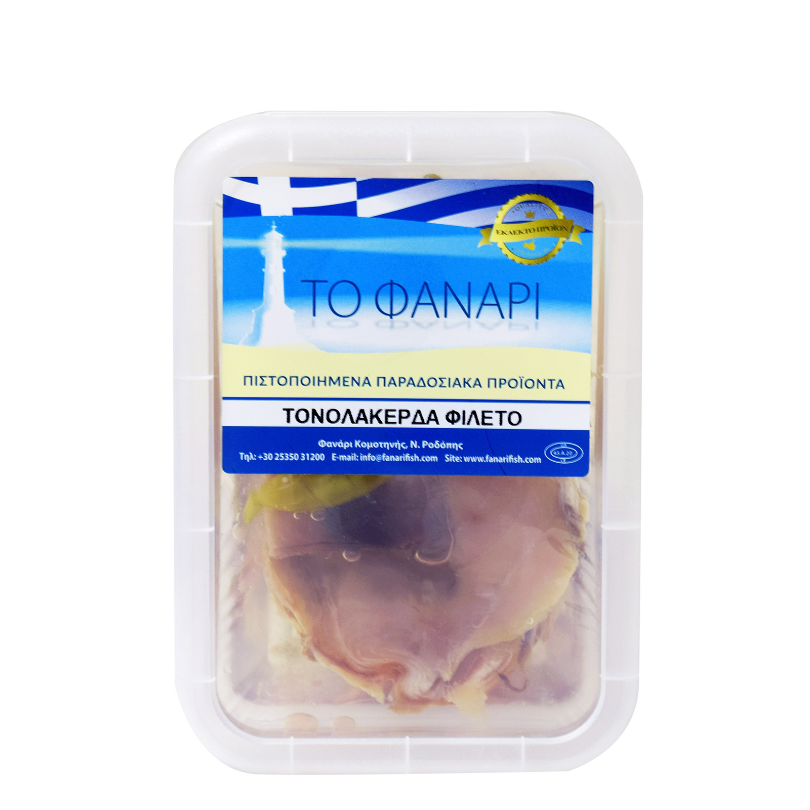 Το Φανάρι τονολακέρδα φιλέτο τυποποιημένη σε λάδι 150g (στραγγισμένο βάρος 90g) εικόνα 1