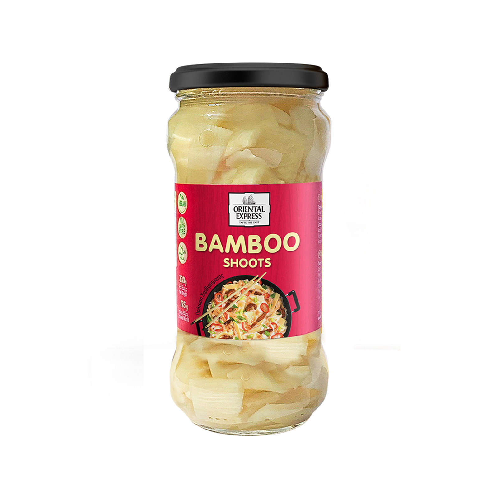 Oriental Express βλαστάρια μπαμπού 330g (στραγγισμένο βάρος 175g) εικόνα 1