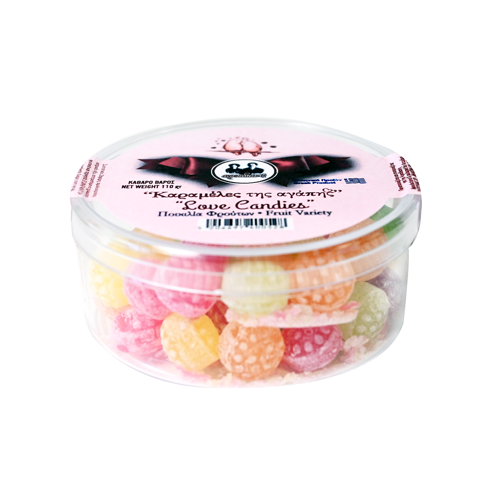 Αρκαδιανή Love candies καραμέλες ποικιλία φρούτων 110g εικόνα 1