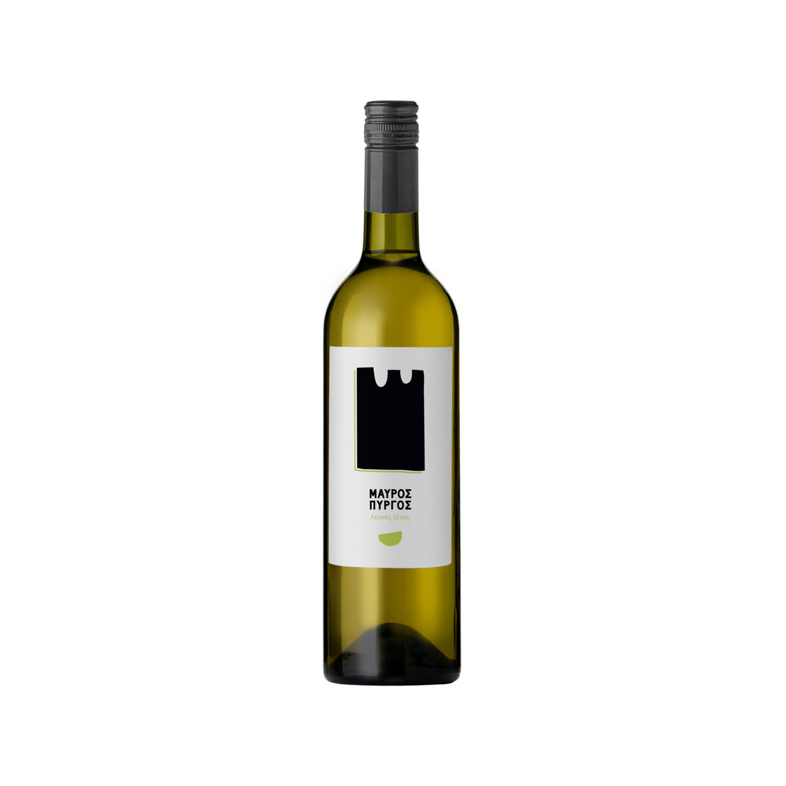 Μαύρος Πύργος λευκός ξηρός οίνος 750ml εικόνα 1