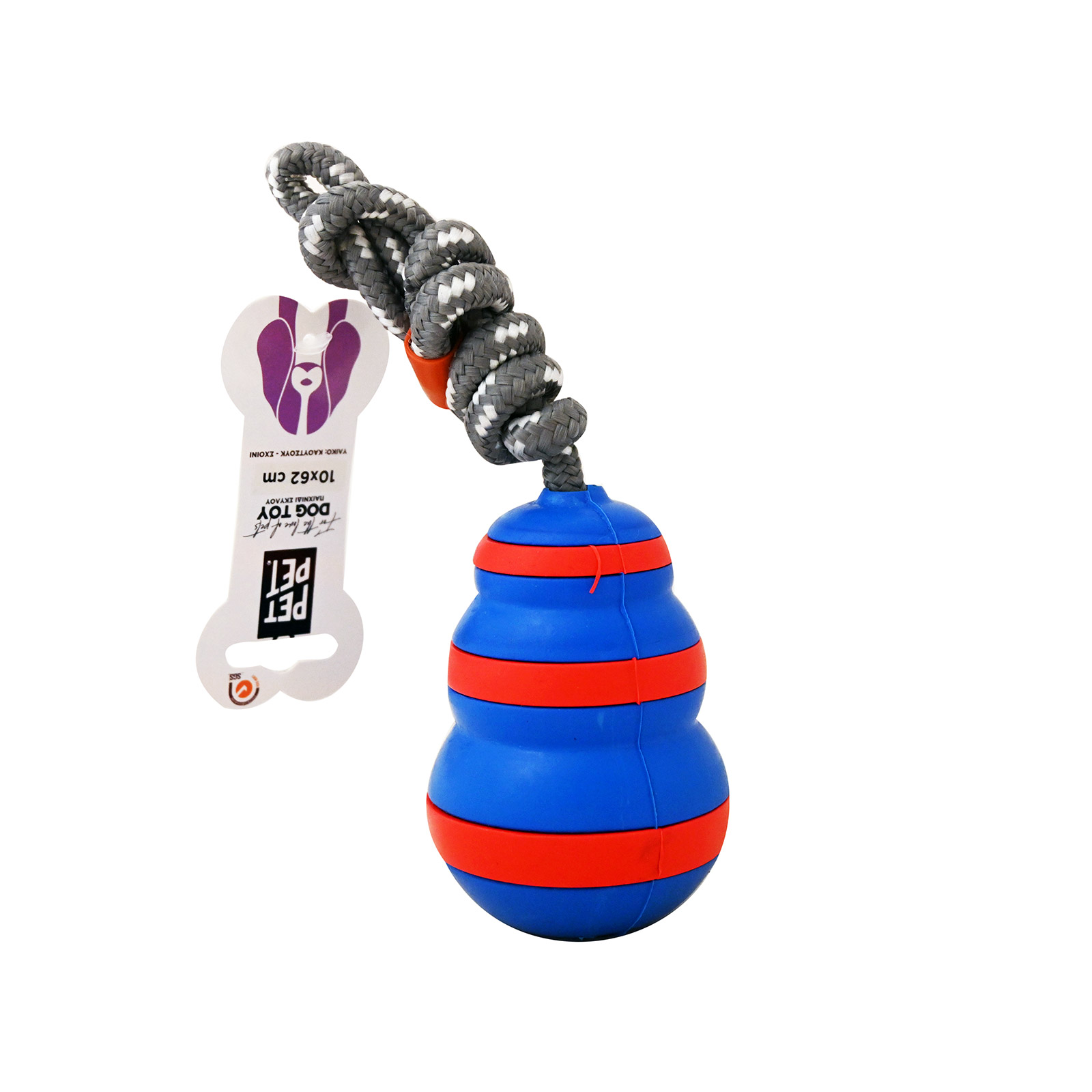 Pet Pet παιχνίδι σκυλου kong με κορδόνι εικόνα 1