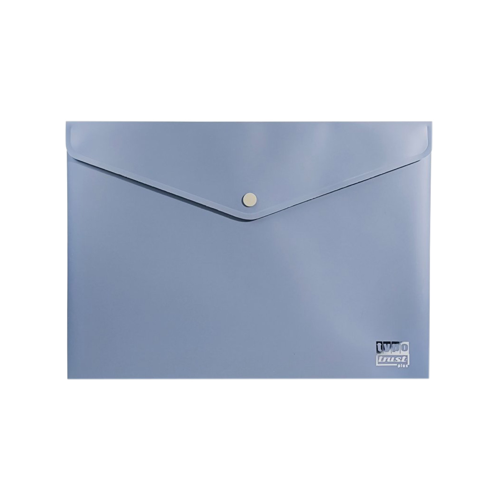 Morandi Soft plastic file folder with button blue image 1