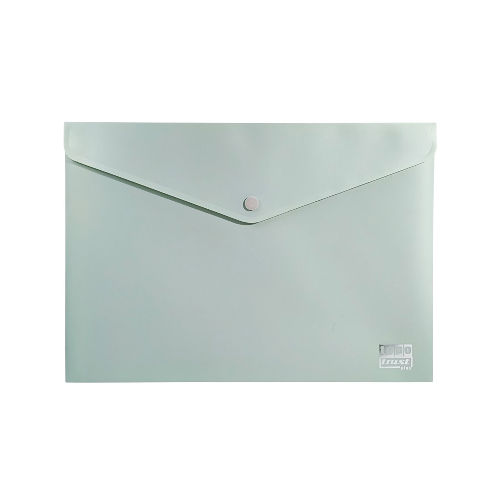 Morandi Soft plastic file folder with button Green image 1