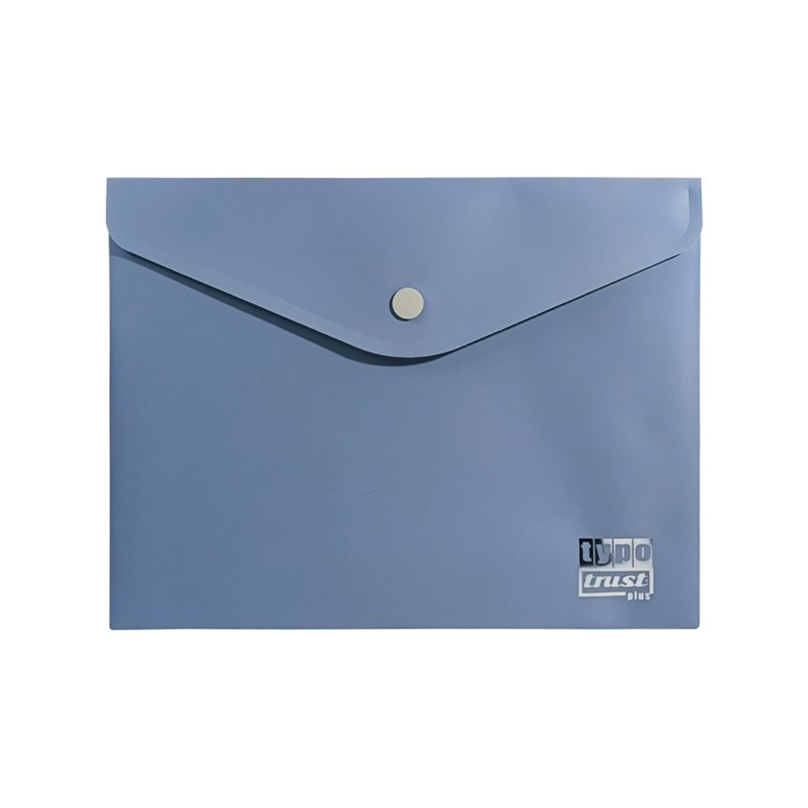 Morandi Soft plastic file folder with button blue image 1