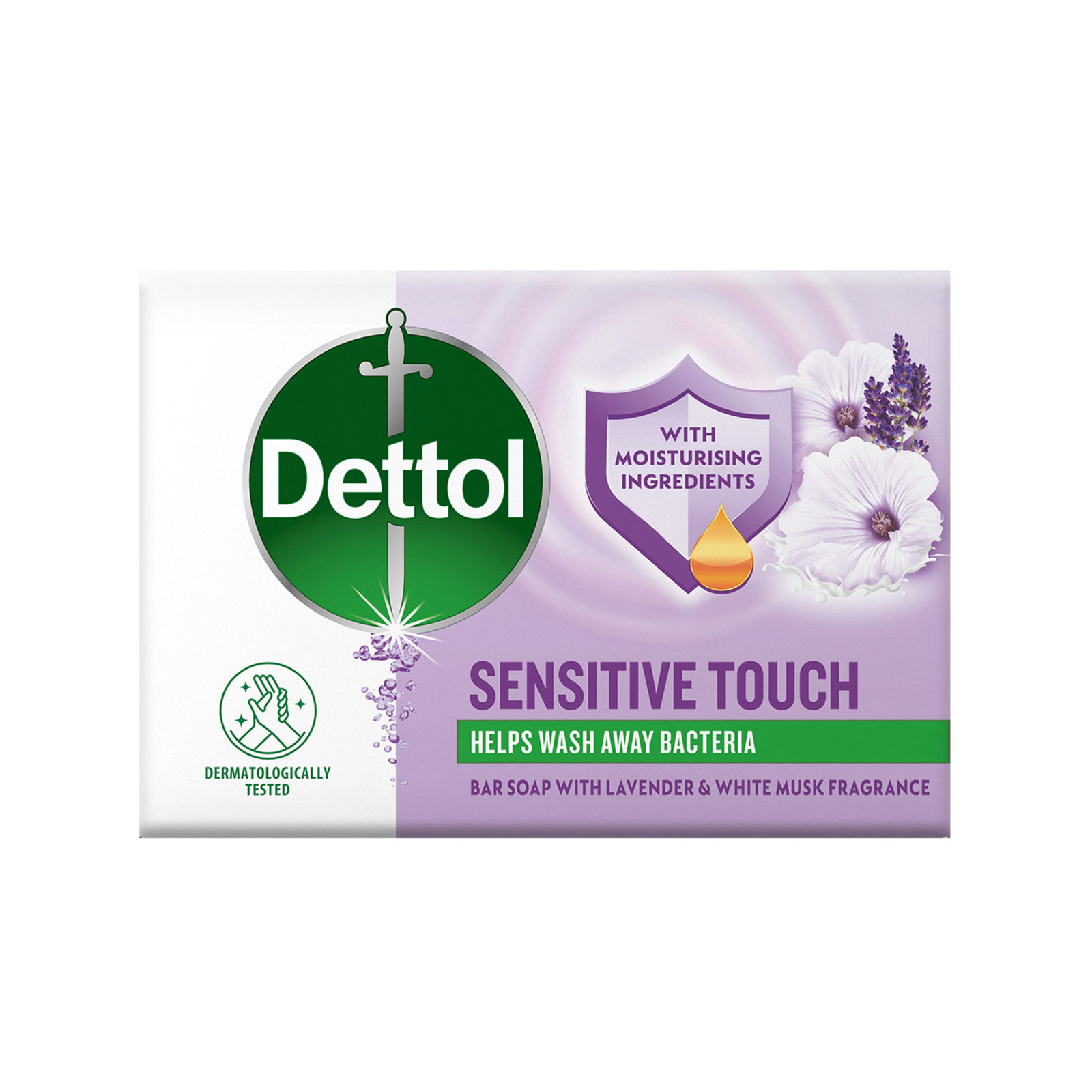 Dettol σαπούνι sensitive touch 85g εικόνα 1