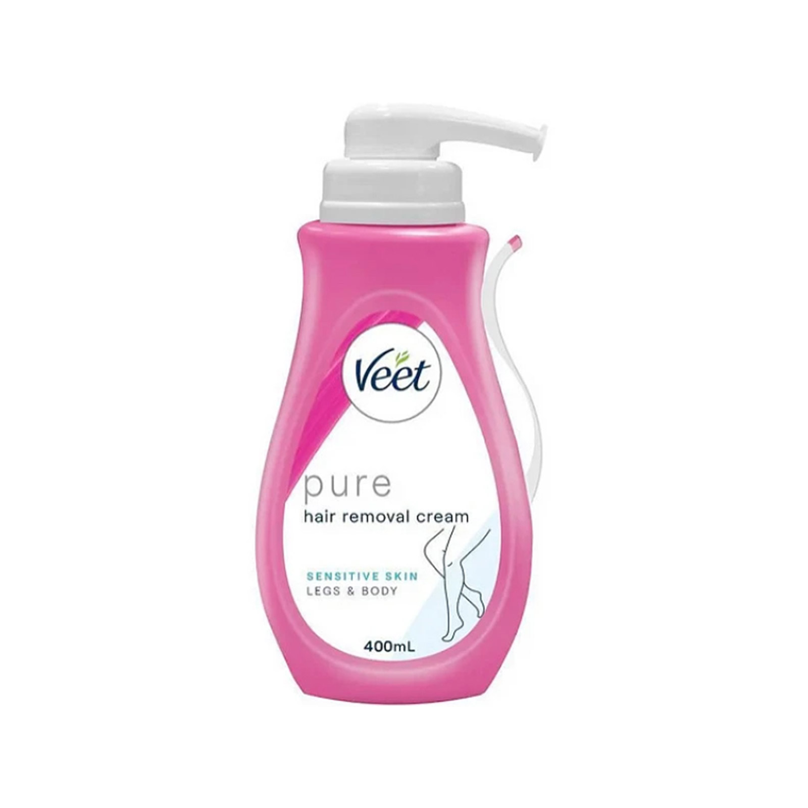 Veet Pure αποτριχωτική κρέμα για πόδια & σώμα sensitive 400ml εικόνα 1