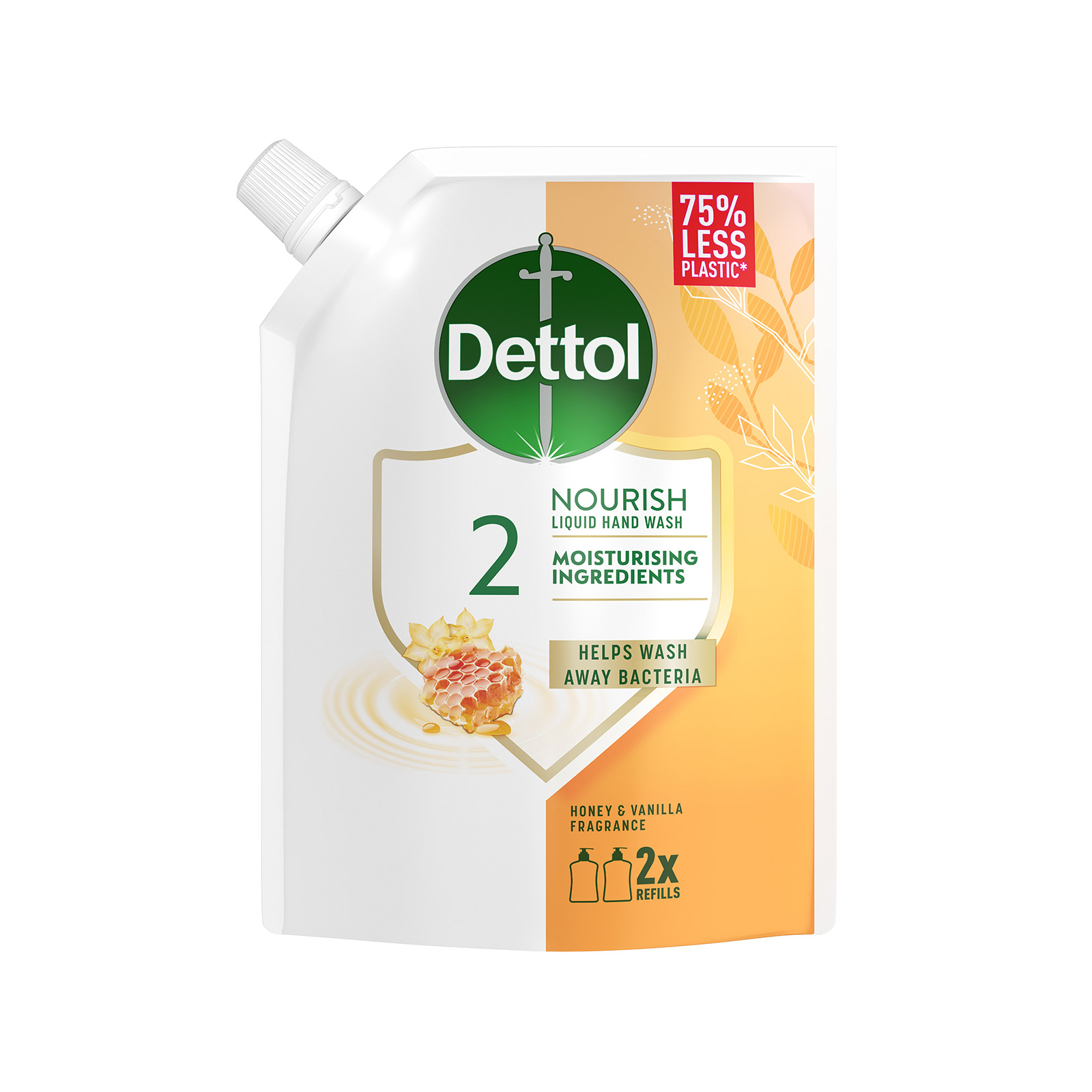 Dettol υγρό κρεμοσάπουνο χεριών honey & vanilla 500ml εικόνα 1