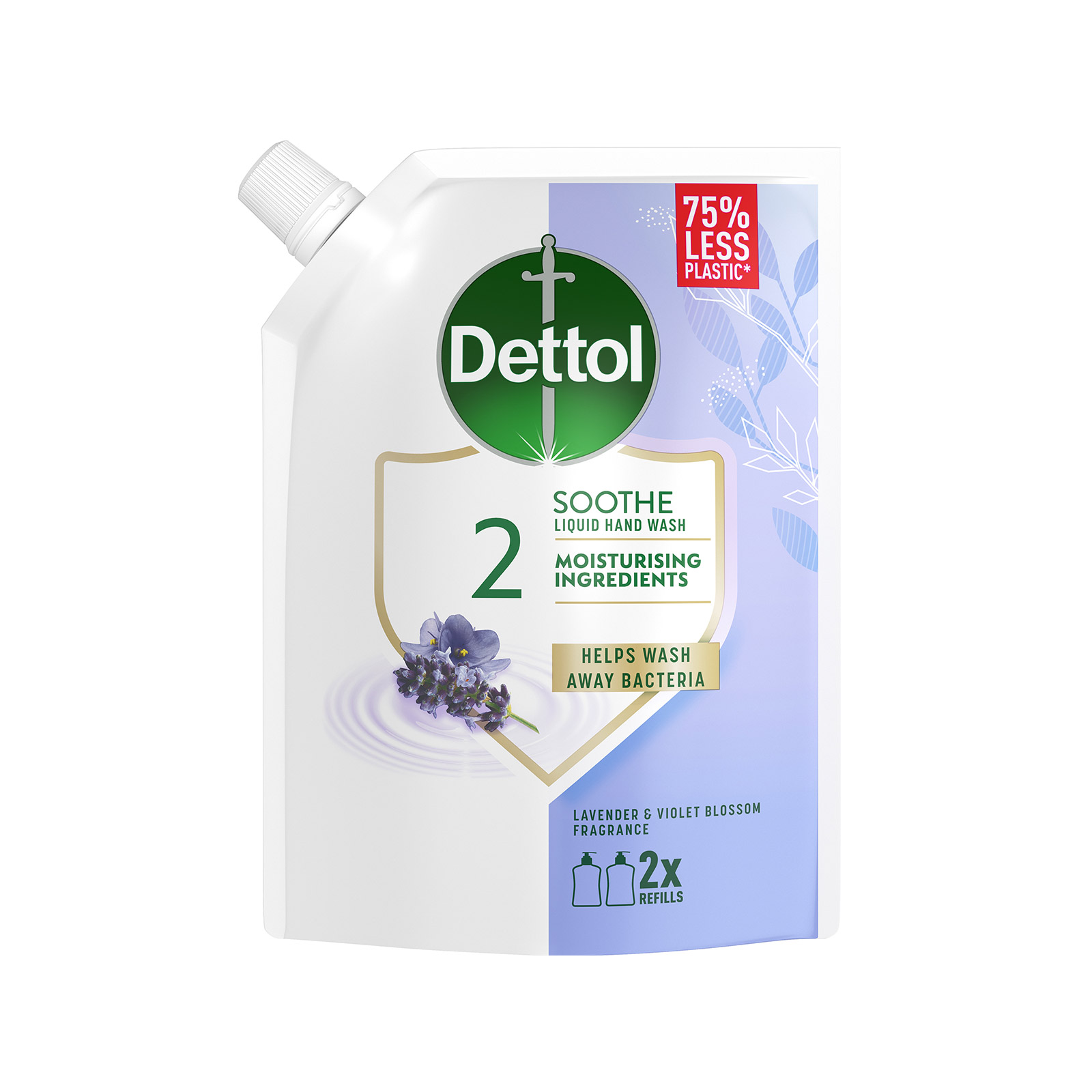 Dettol υγρό κρεμοσάπουνο ανταλλακτικό lavender violet blossom 500ml εικόνα 1