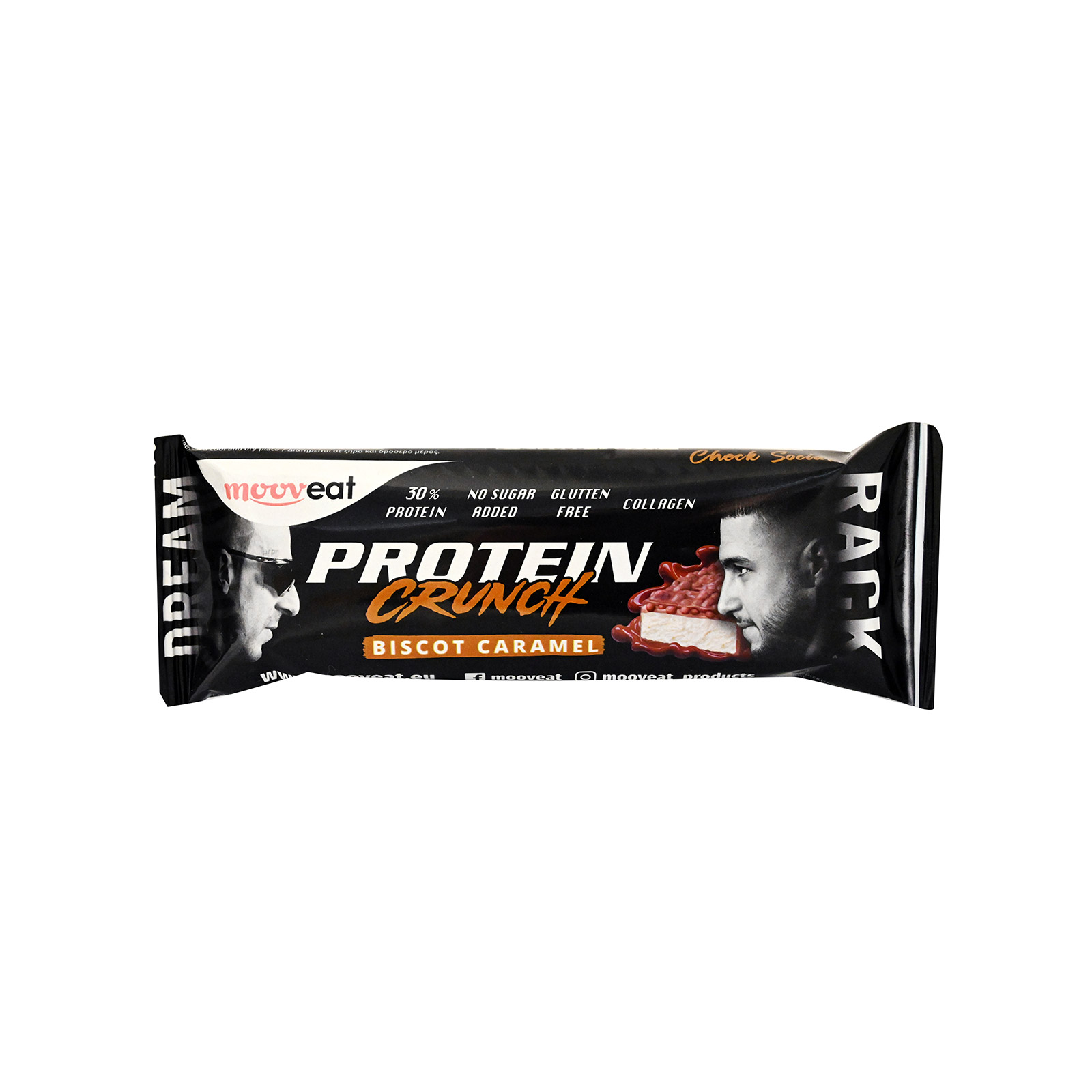 Mouveat Protein crunch μπάρα πρωτεϊνης biscot caramel 65g εικόνα 1