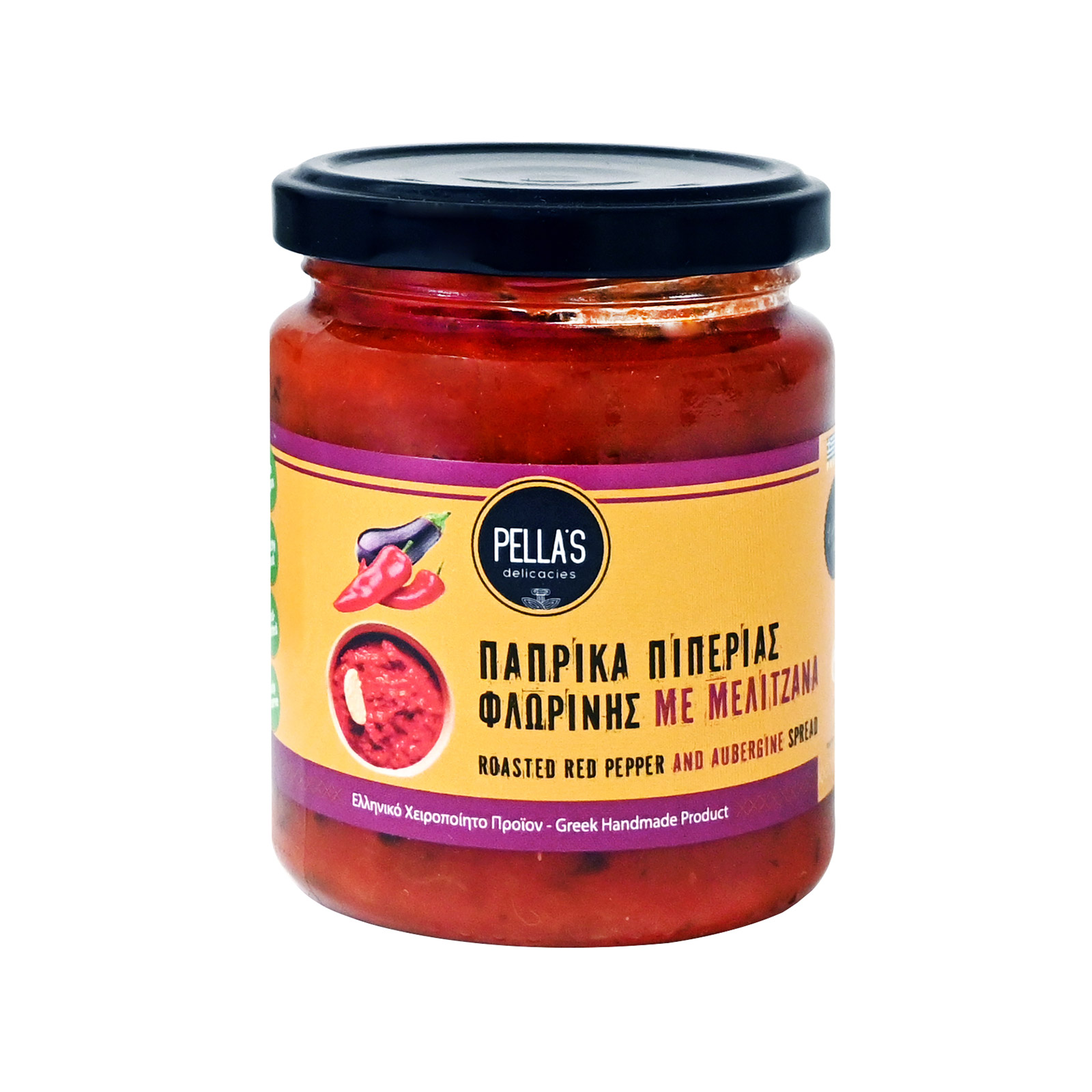 Pella's Delicacies πάπρικα πιπεριάς φλωρίνης με μελιτζάνα 260g εικόνα 1